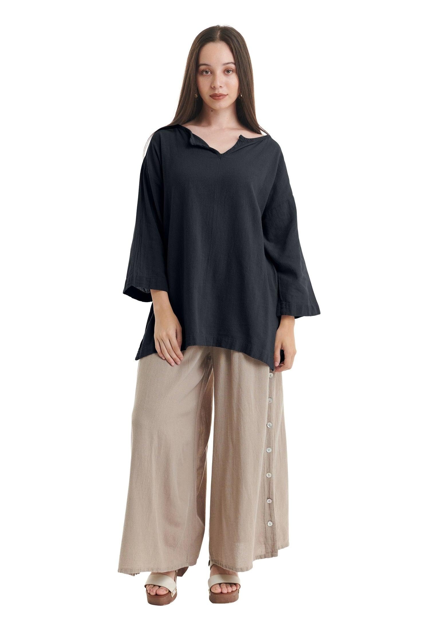 Twilight Cotton Gauze Blouse-Oh My Gauze