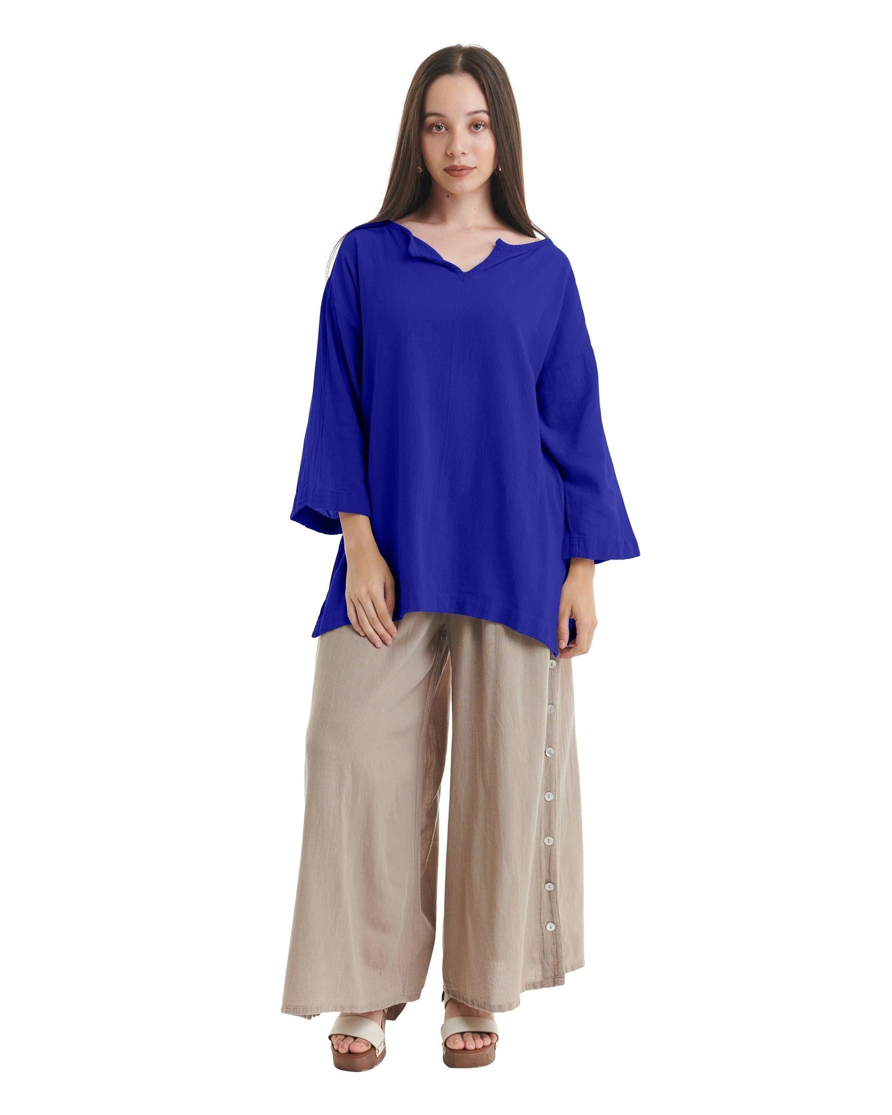 Twilight Cotton Gauze Blouse-Oh My Gauze
