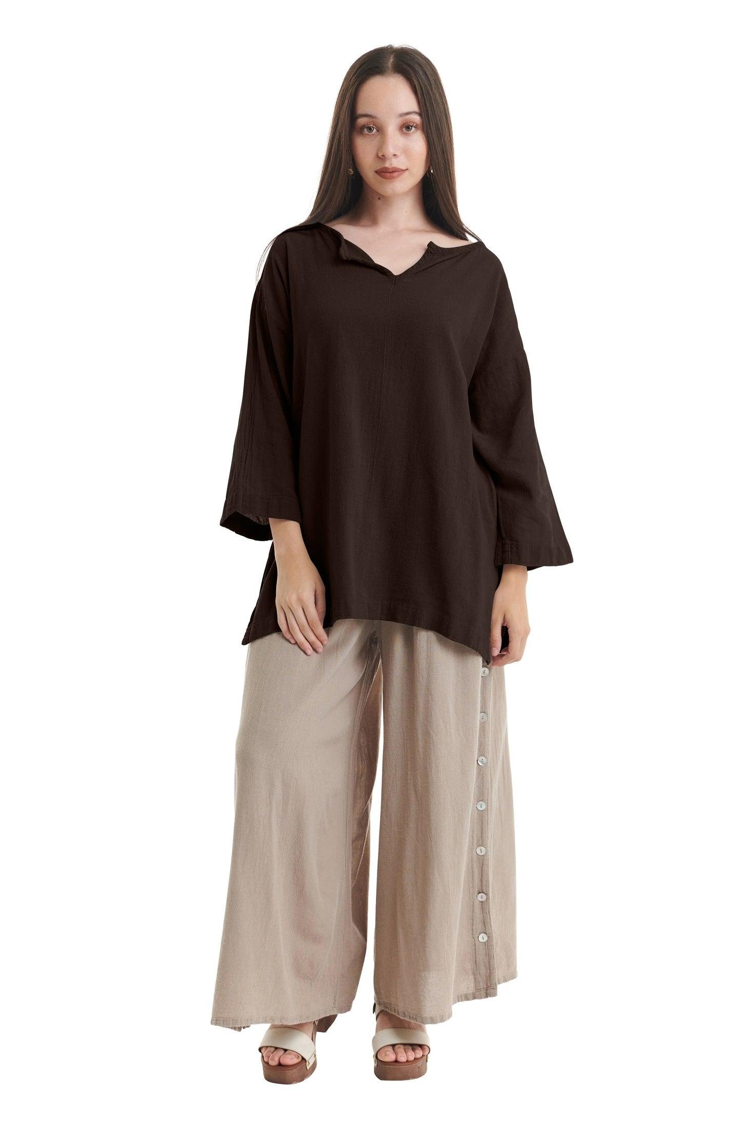 Twilight Cotton Gauze Blouse-Oh My Gauze