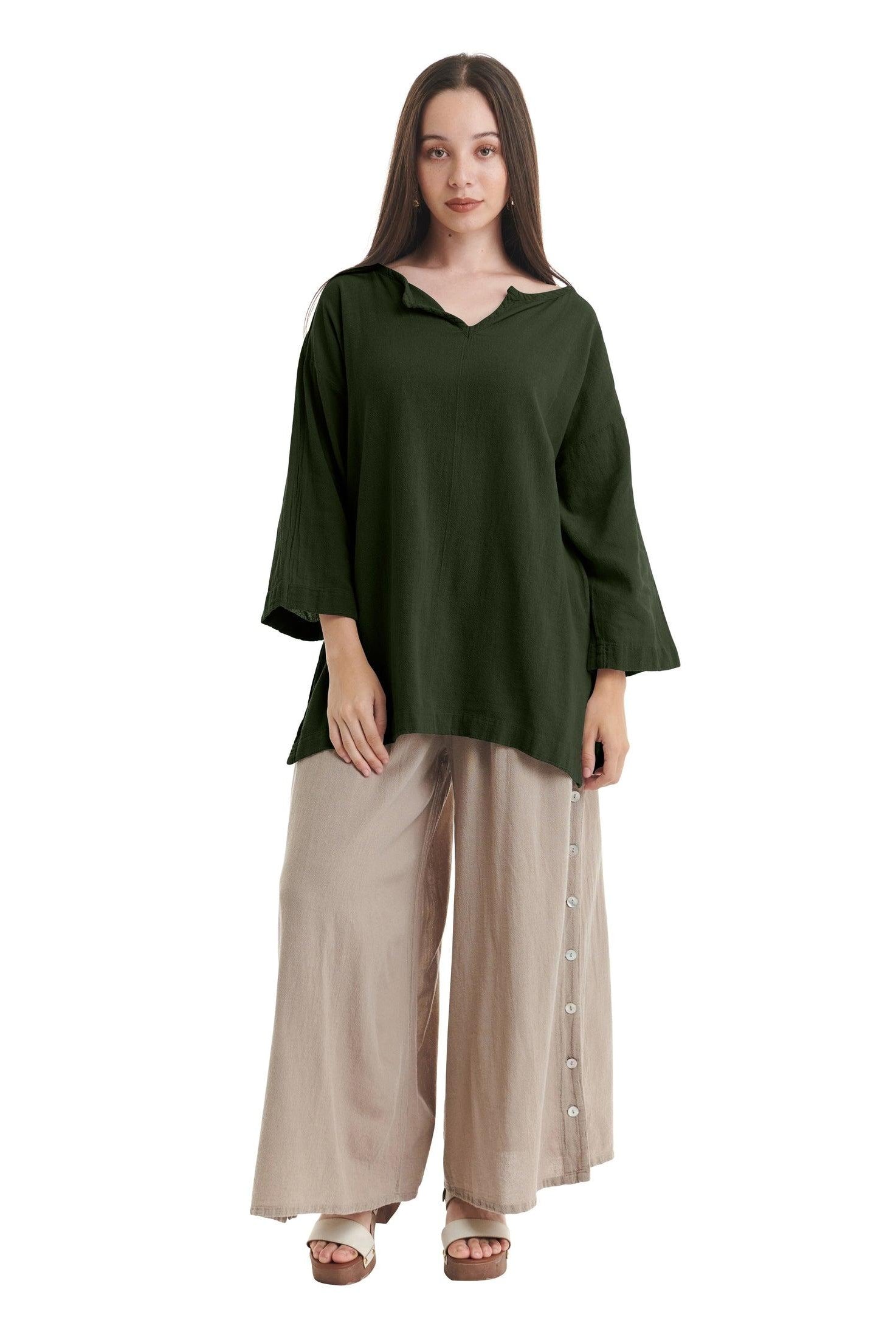 Twilight Cotton Gauze Blouse-Oh My Gauze