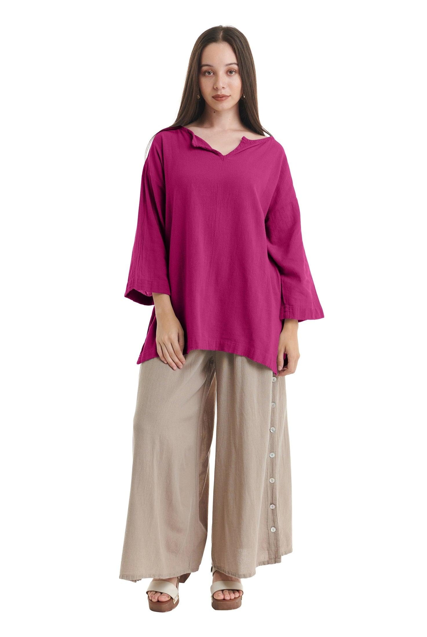 Twilight Cotton Gauze Blouse-Oh My Gauze