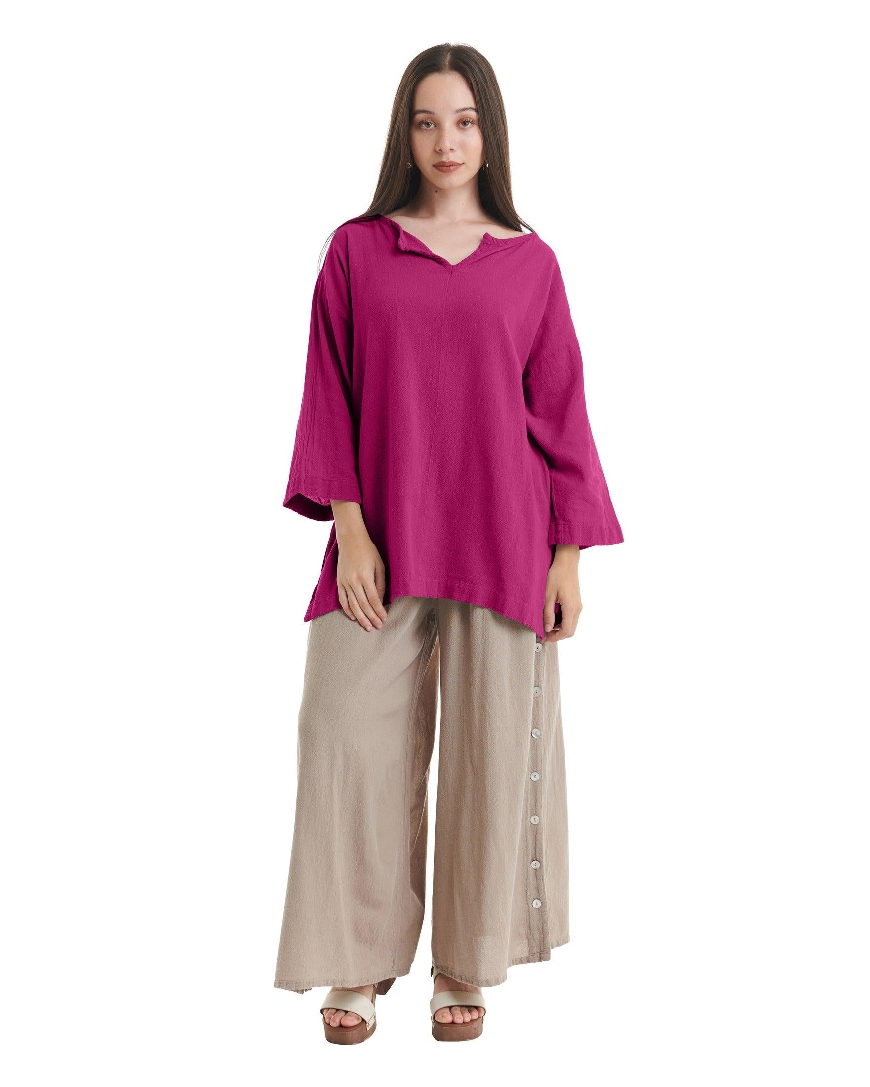 Twilight Cotton Gauze Blouse-Oh My Gauze