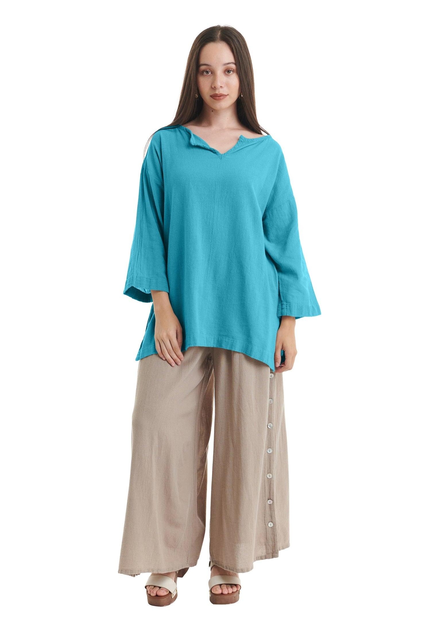 Twilight Cotton Gauze Blouse-Oh My Gauze