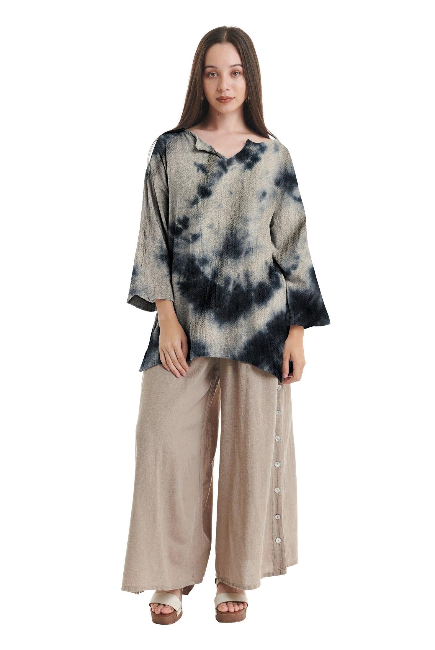 Twilight Cotton Gauze Blouse-Oh My Gauze