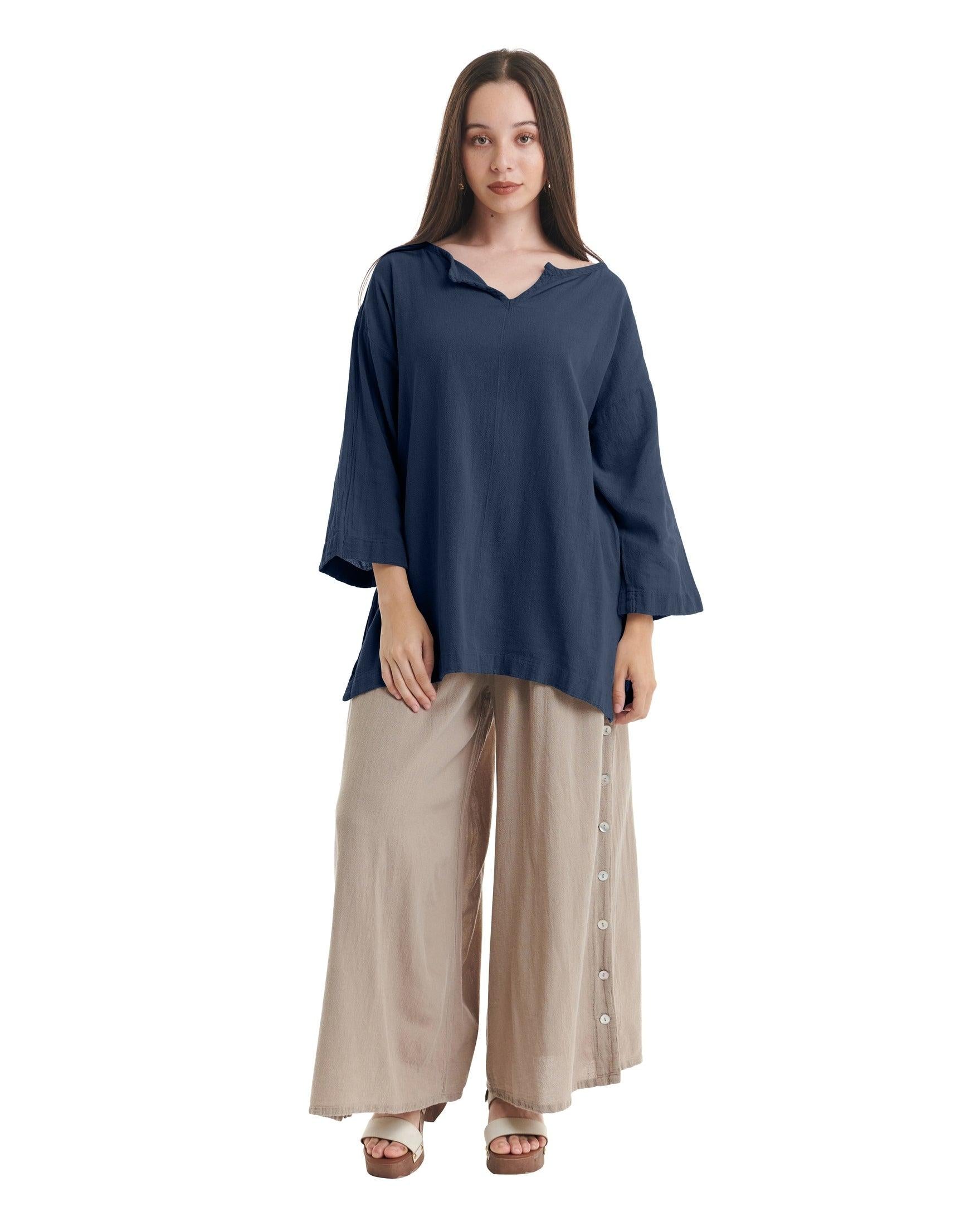 Twilight Cotton Gauze Blouse-Oh My Gauze