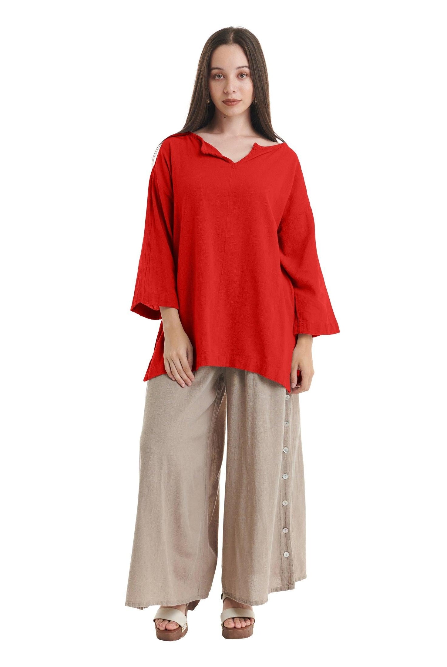 Twilight Cotton Gauze Blouse-Oh My Gauze