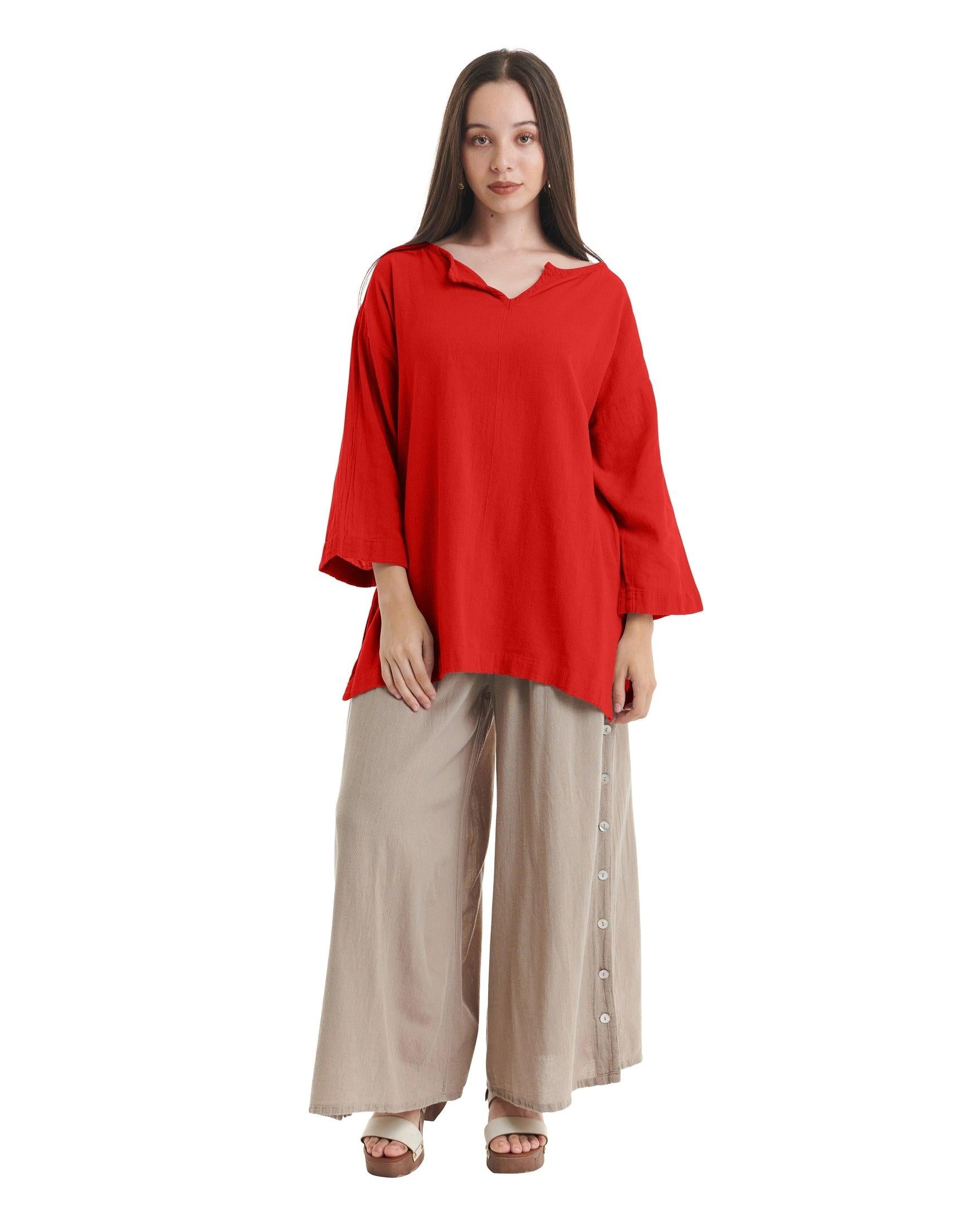 Twilight Cotton Gauze Blouse-Oh My Gauze