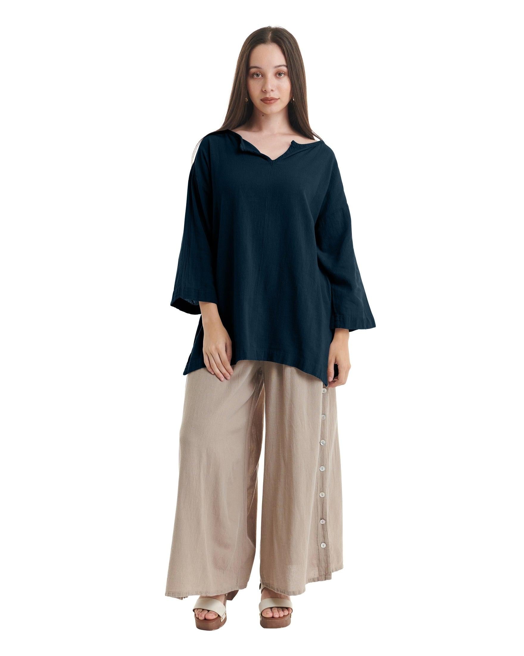 Twilight Cotton Gauze Blouse-Oh My Gauze