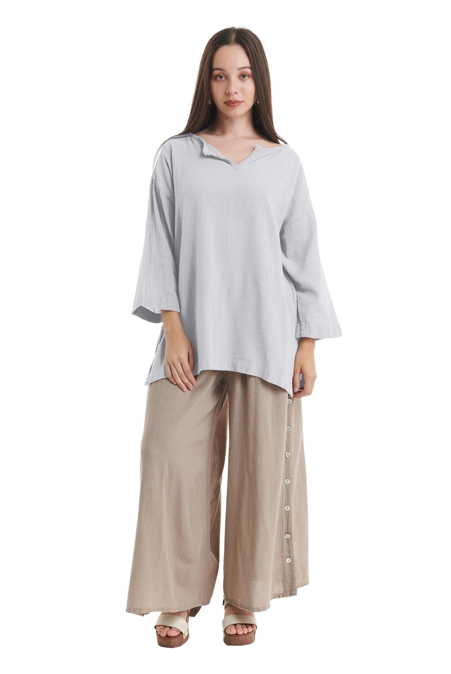 Twilight Cotton Gauze Blouse-Oh My Gauze