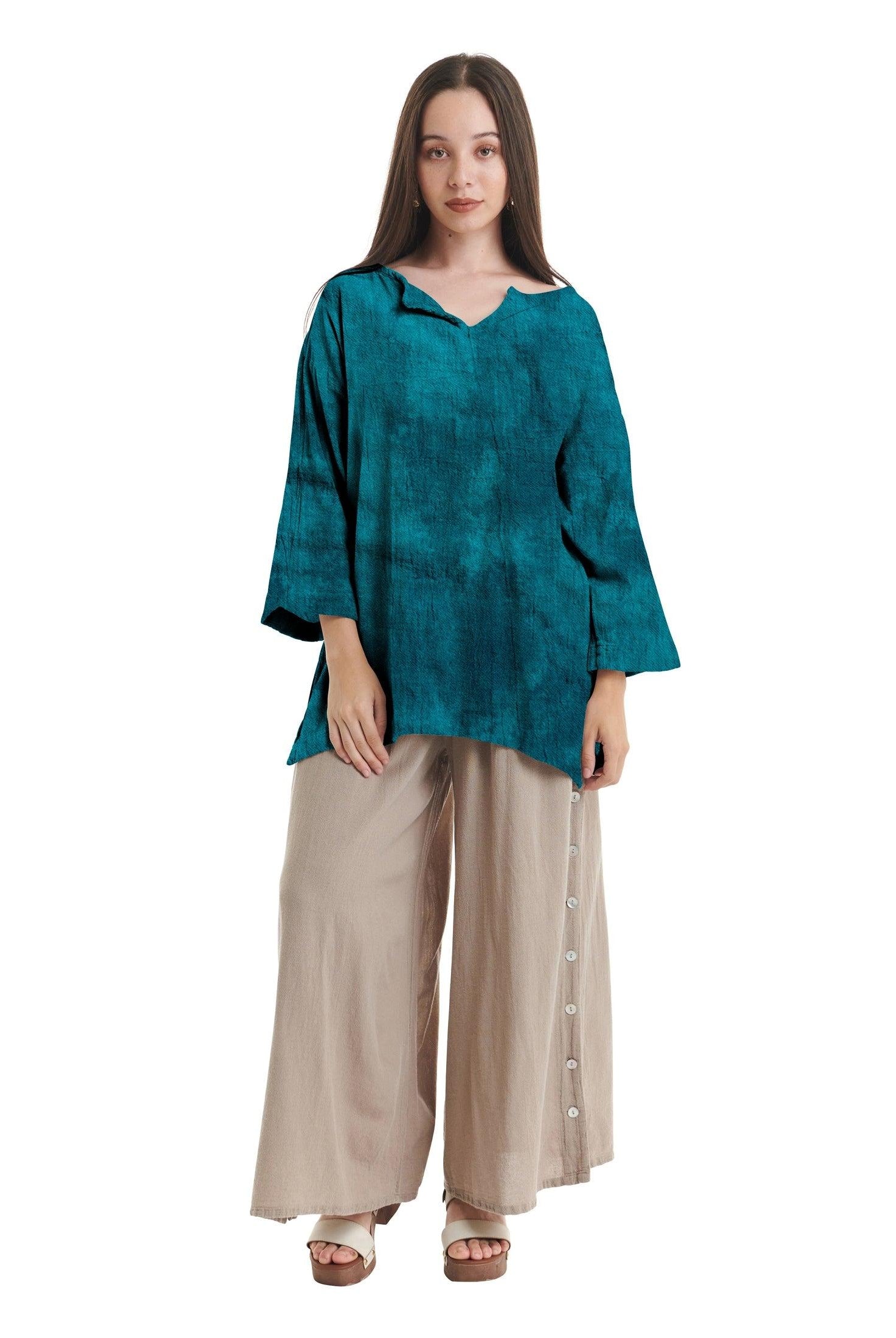 Twilight Cotton Gauze Blouse-Oh My Gauze