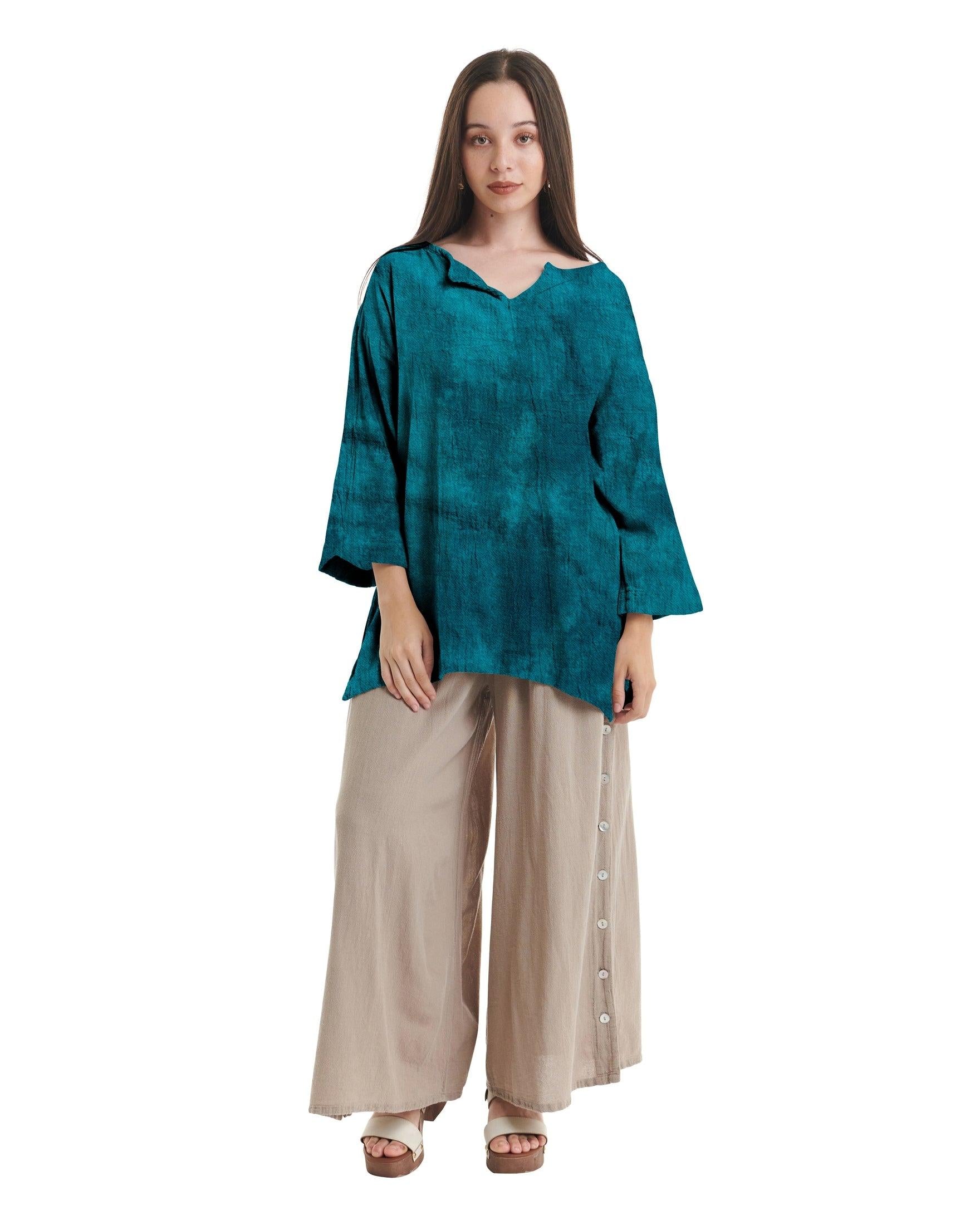 Twilight Cotton Gauze Blouse-Oh My Gauze