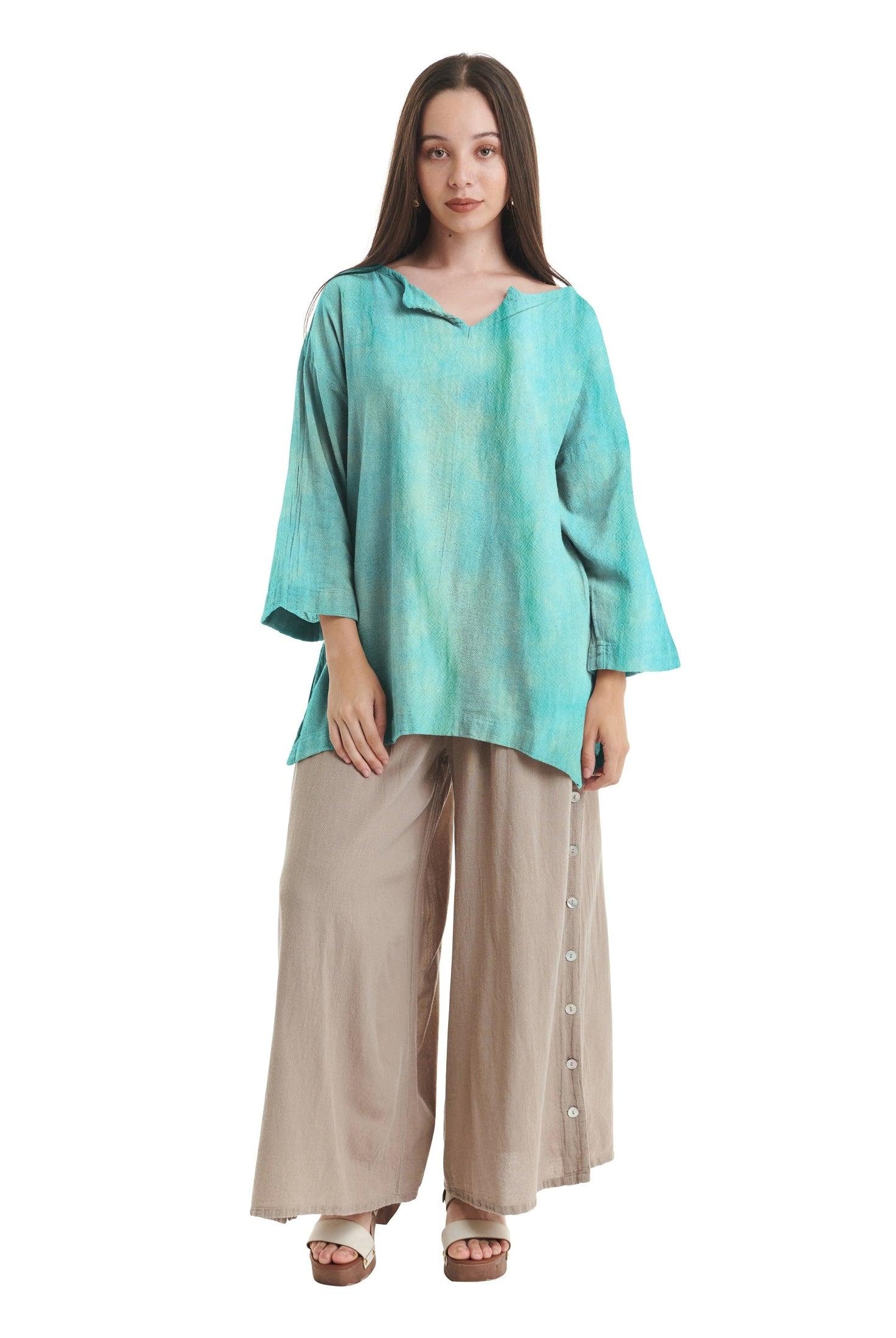Twilight Cotton Gauze Blouse-Oh My Gauze