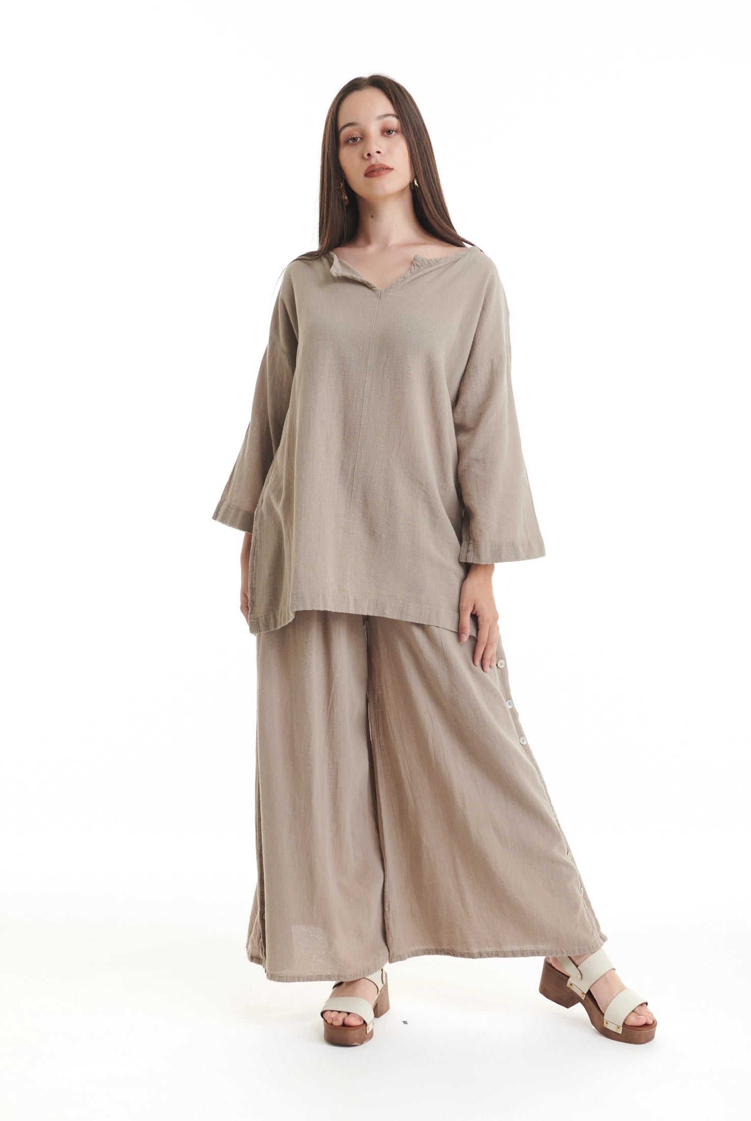 Twilight Cotton Gauze Blouse - New-Oh My Gauze
