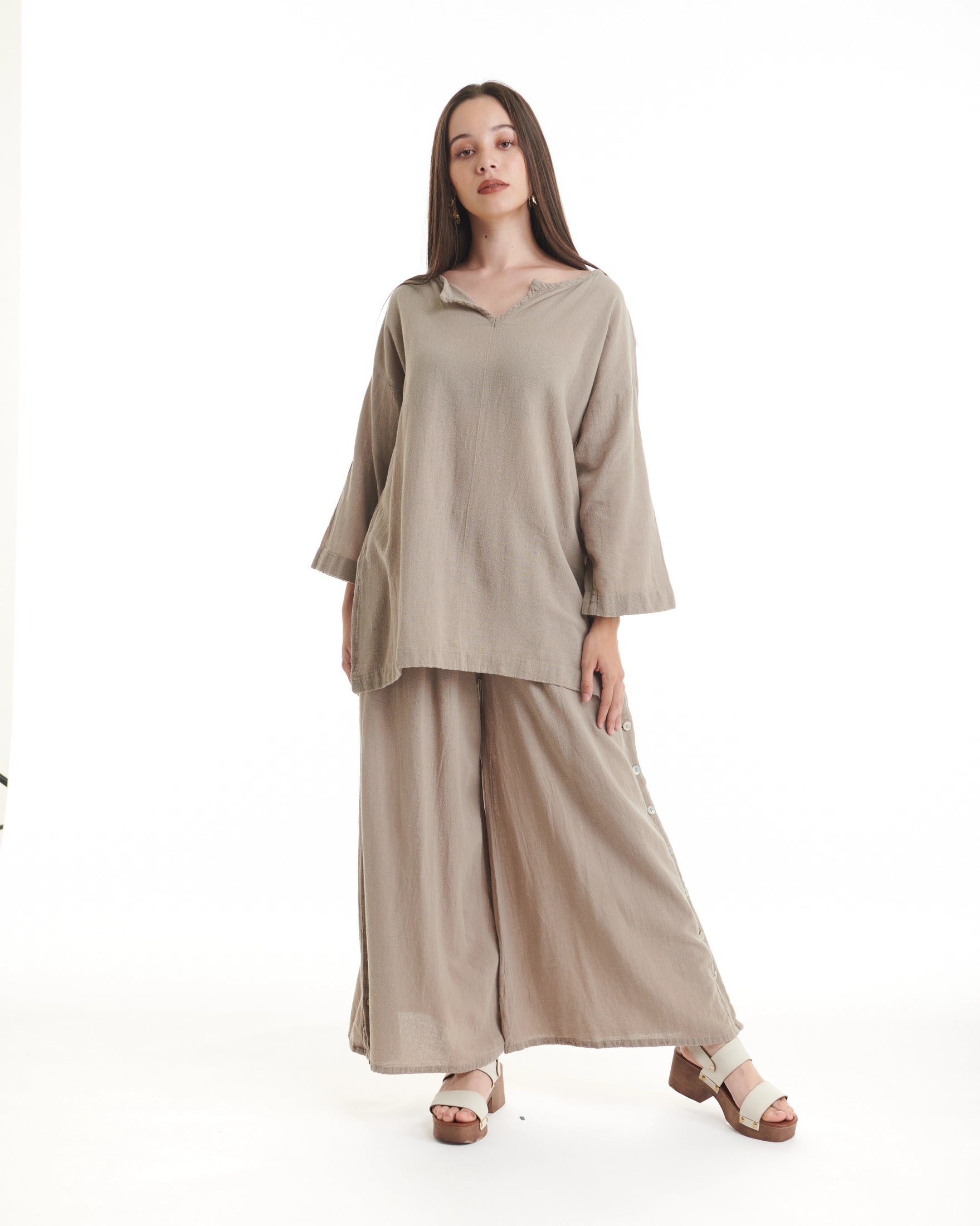 Twilight Cotton Gauze Blouse - New-Oh My Gauze