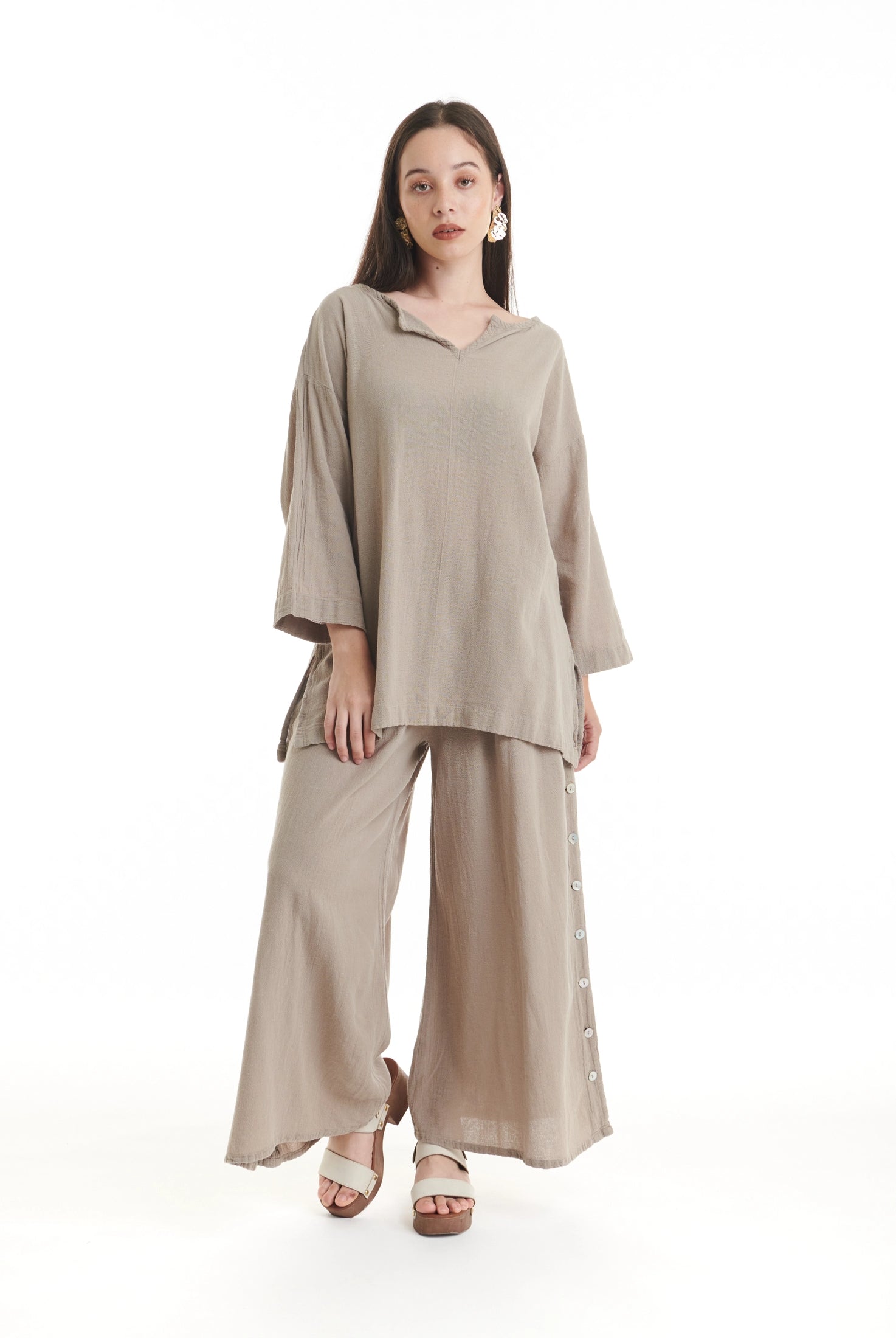 Twilight Cotton Gauze Blouse - New-Oh My Gauze