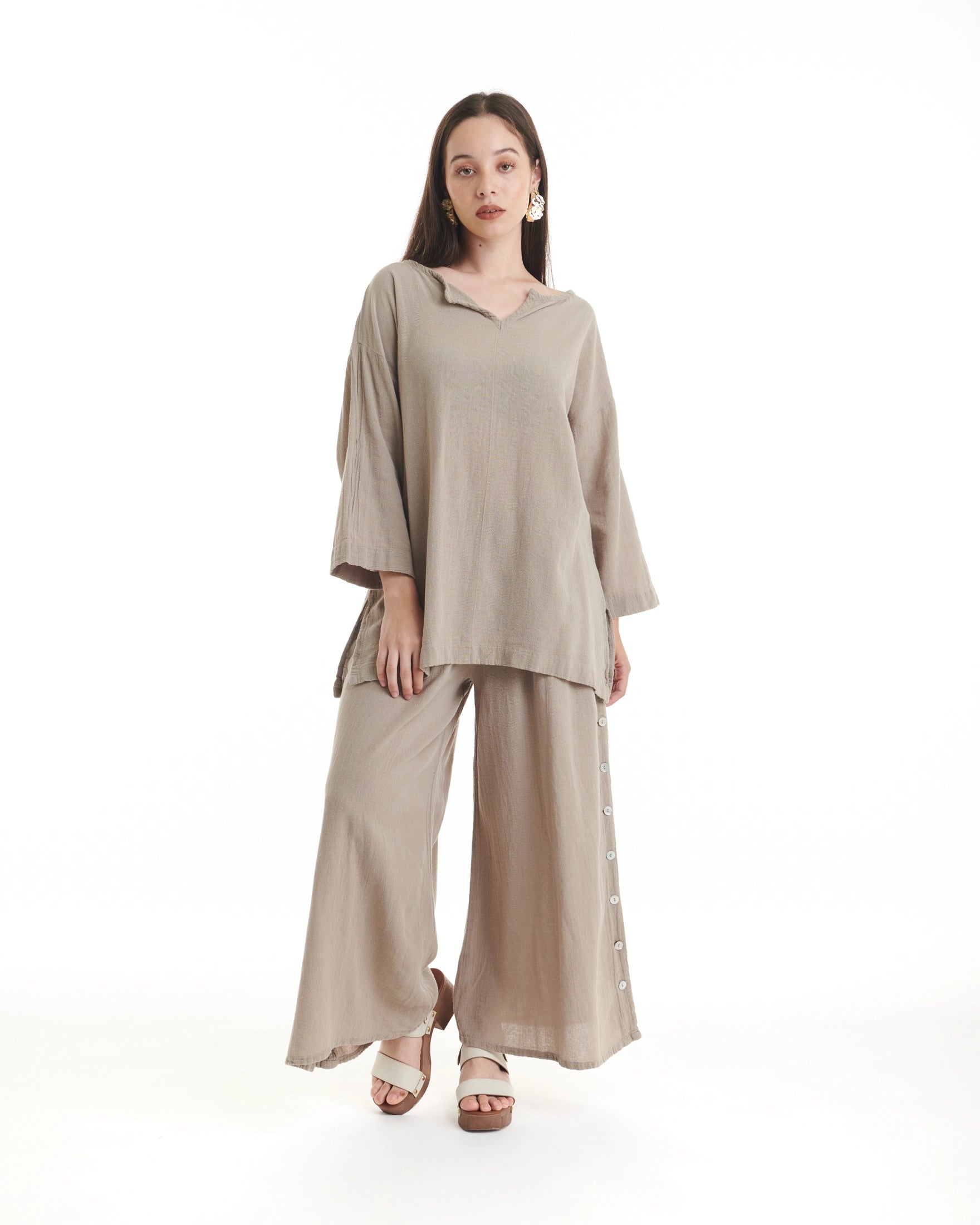 Twilight Cotton Gauze Blouse - New-Oh My Gauze