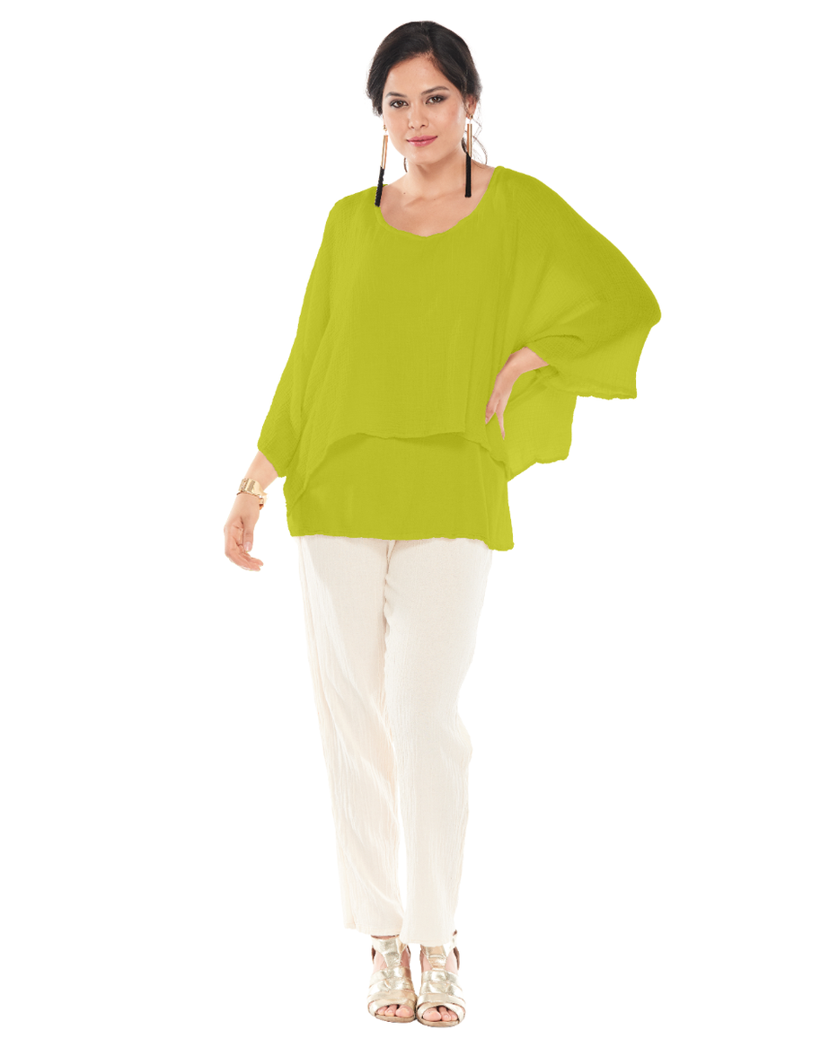 Twins Cotton Gauze Blouse-Oh My Gauze