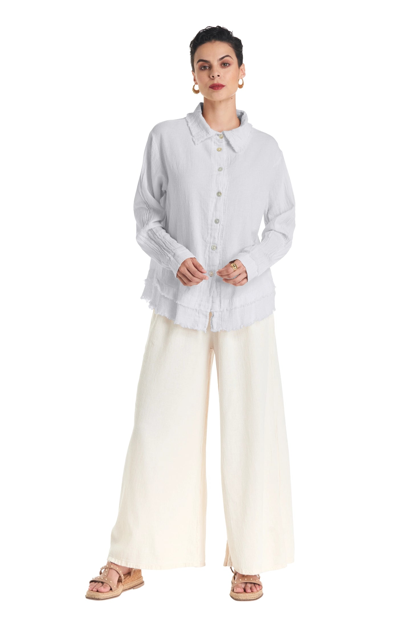 Urban Cotton Gauze Blouse-Oh My Gauze