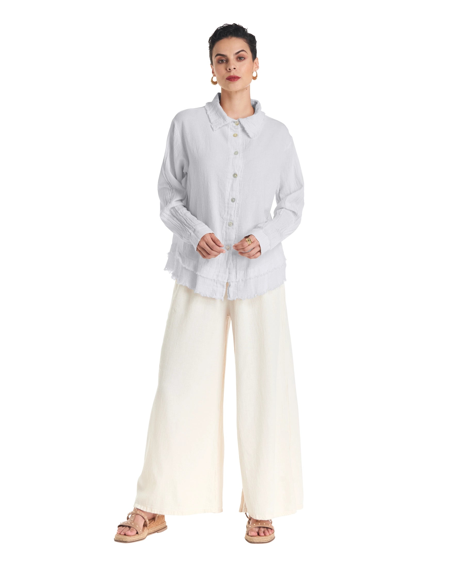 Urban Cotton Gauze Blouse-Oh My Gauze
