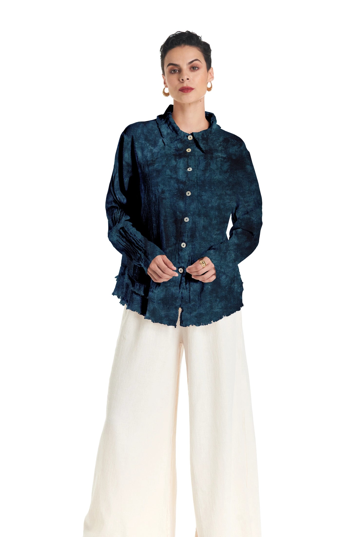 Urban Cotton Gauze Blouse-Oh My Gauze