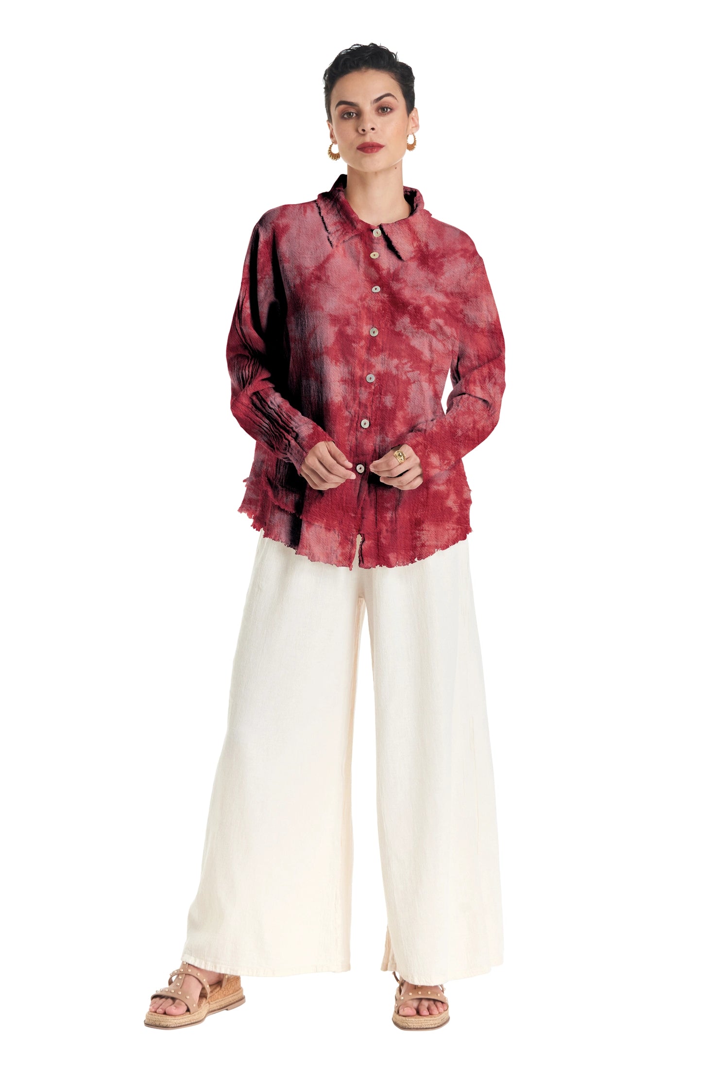 Urban Cotton Gauze Blouse-Oh My Gauze