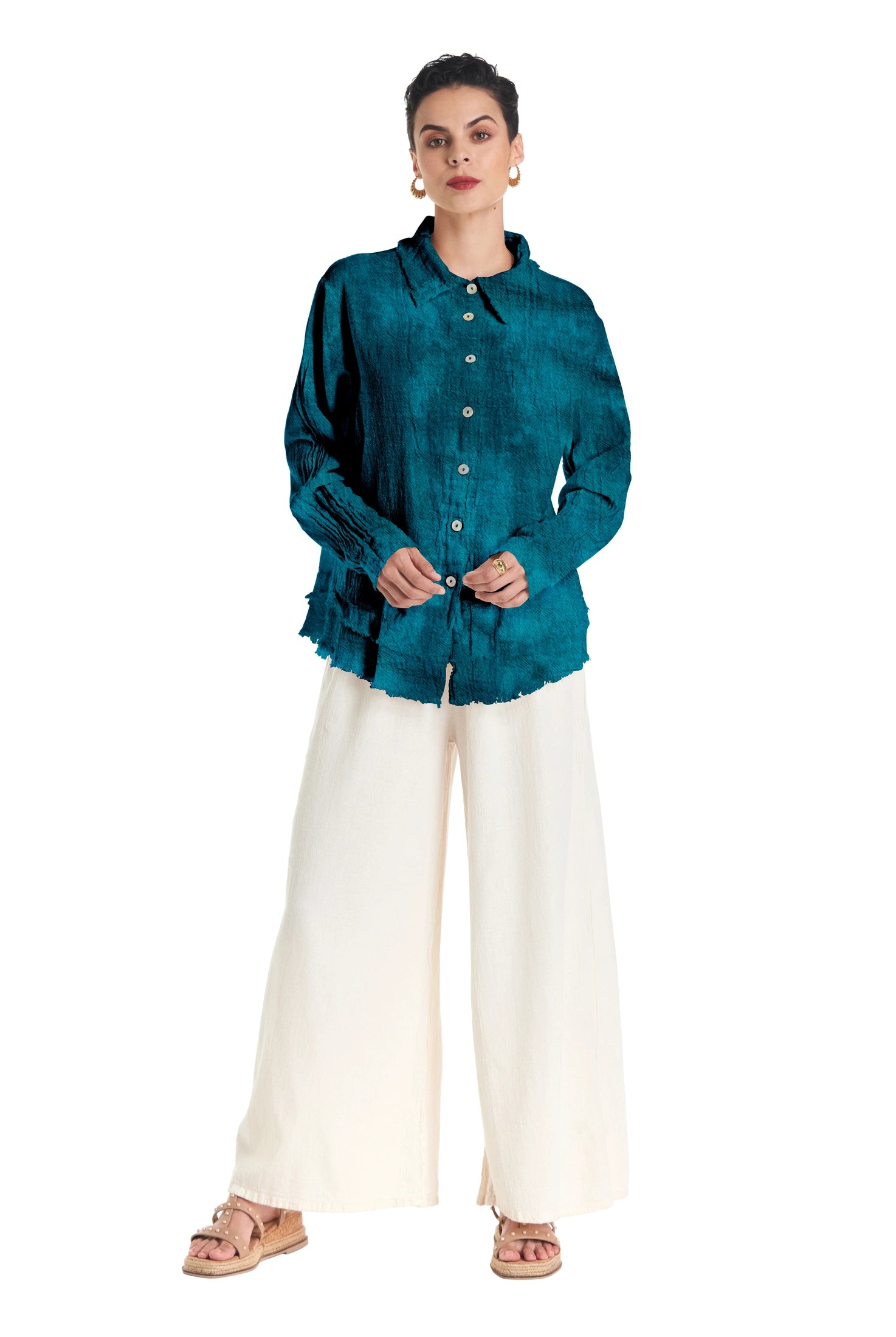 Urban Cotton Gauze Blouse-Oh My Gauze