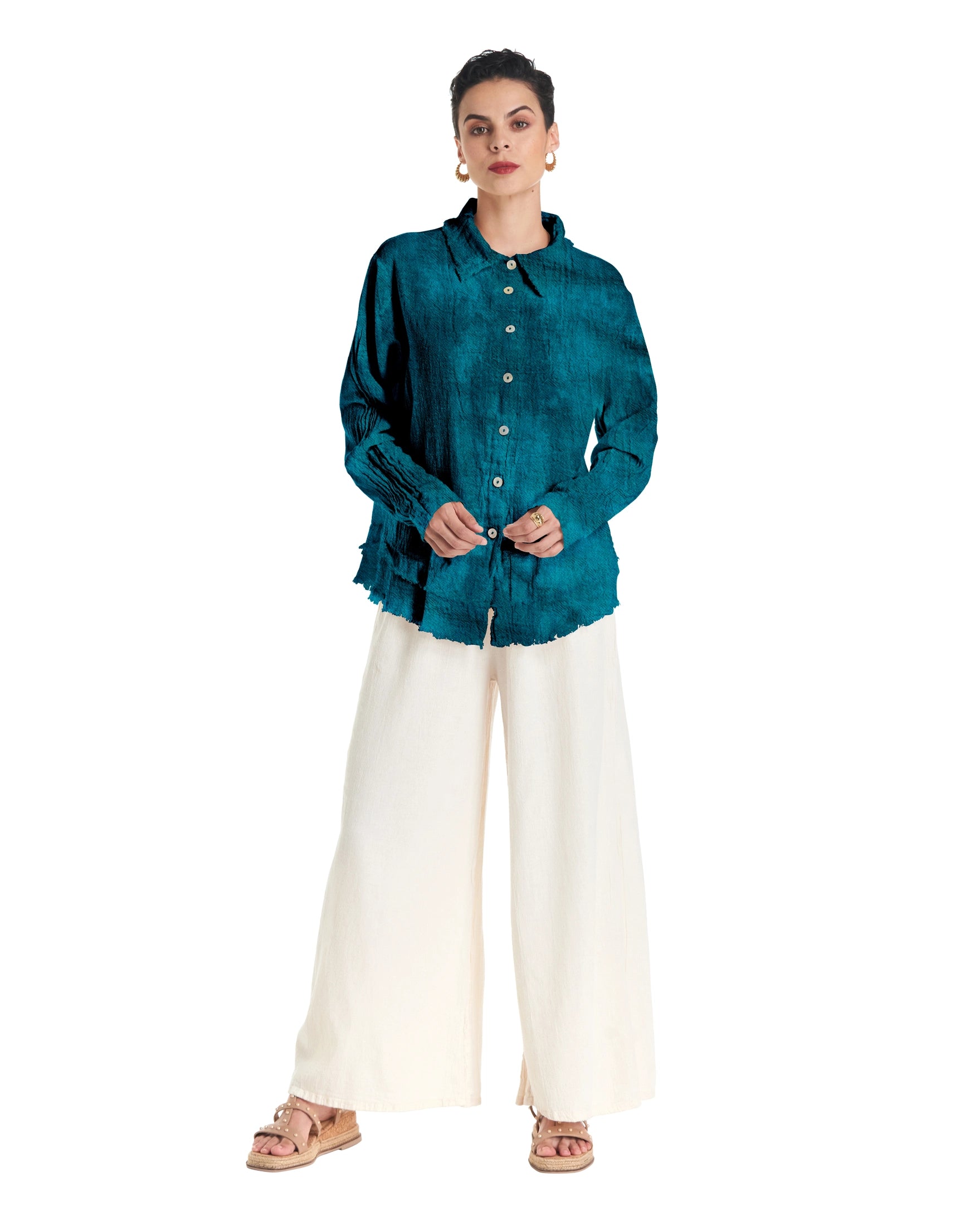 Urban Cotton Gauze Blouse-Oh My Gauze