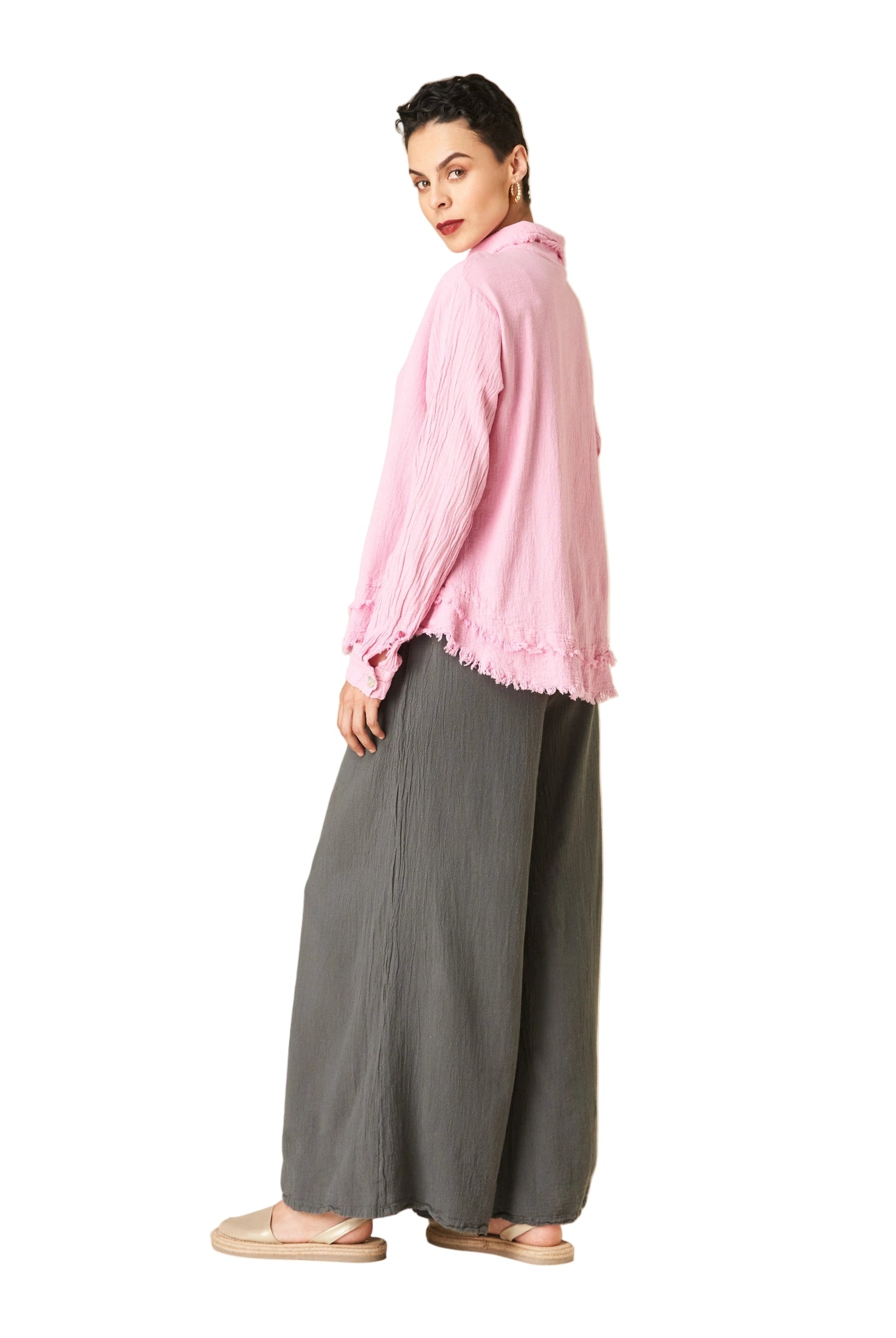 Urban Cotton Gauze Blouse-Oh My Gauze