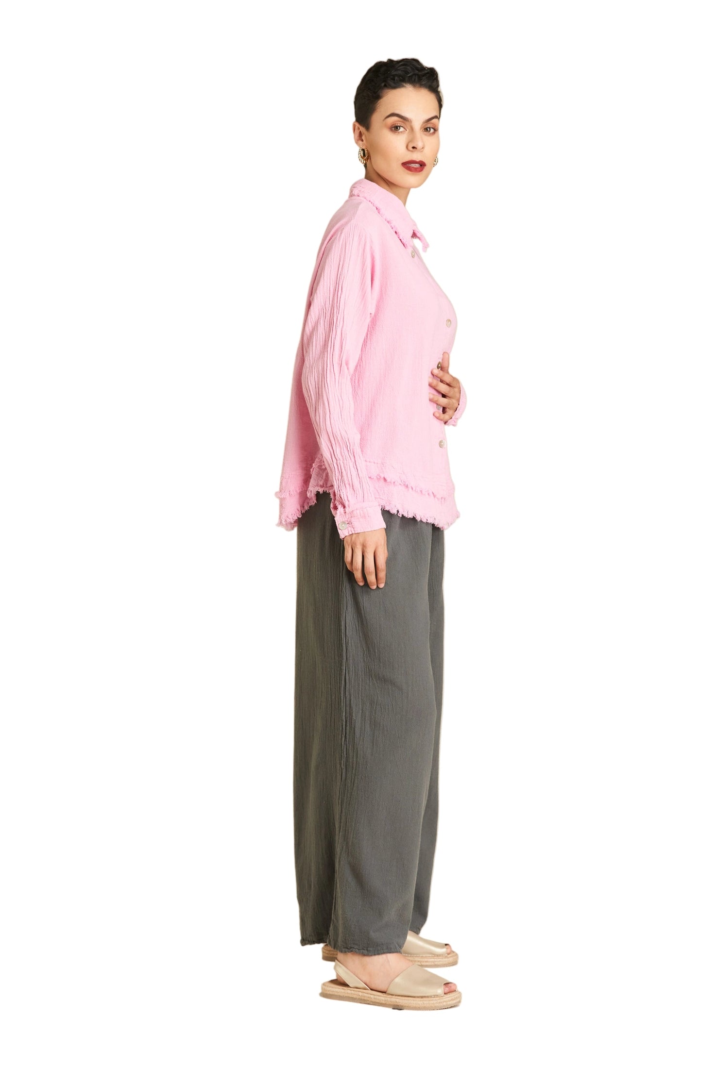 Urban Cotton Gauze Blouse-Oh My Gauze