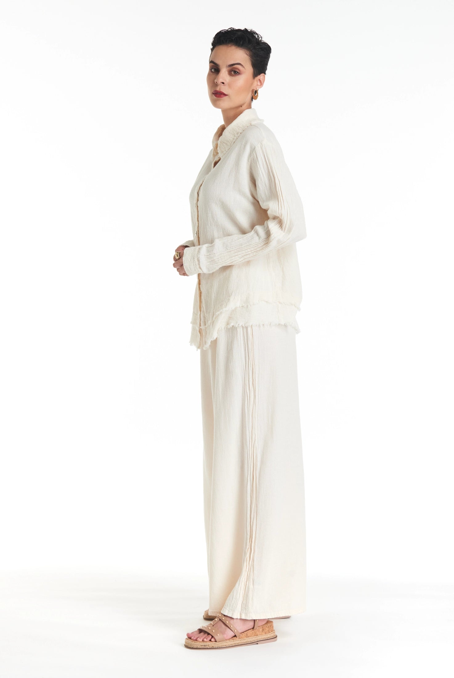 Urban Cotton Gauze Blouse-Oh My Gauze