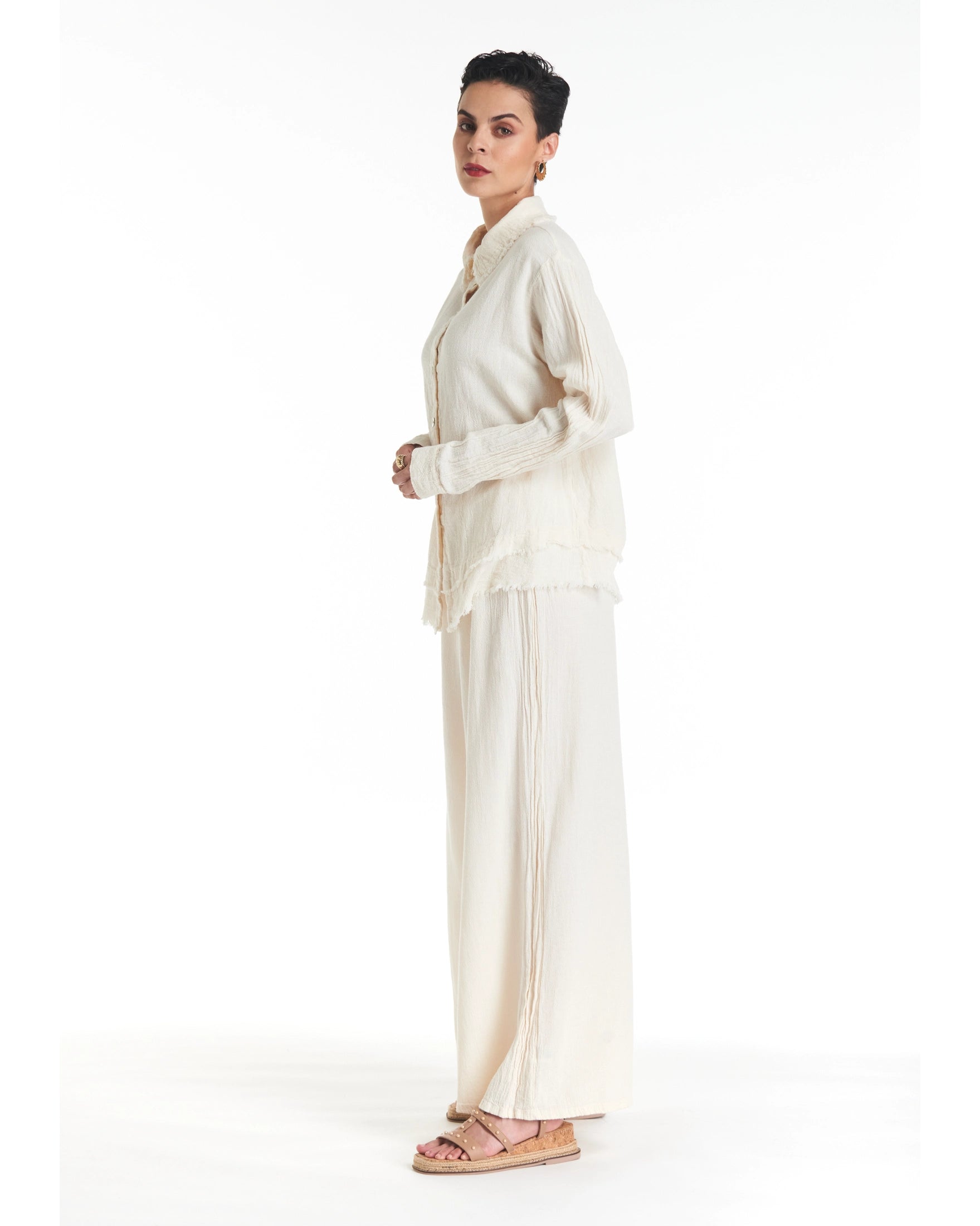 Urban Cotton Gauze Blouse-Oh My Gauze