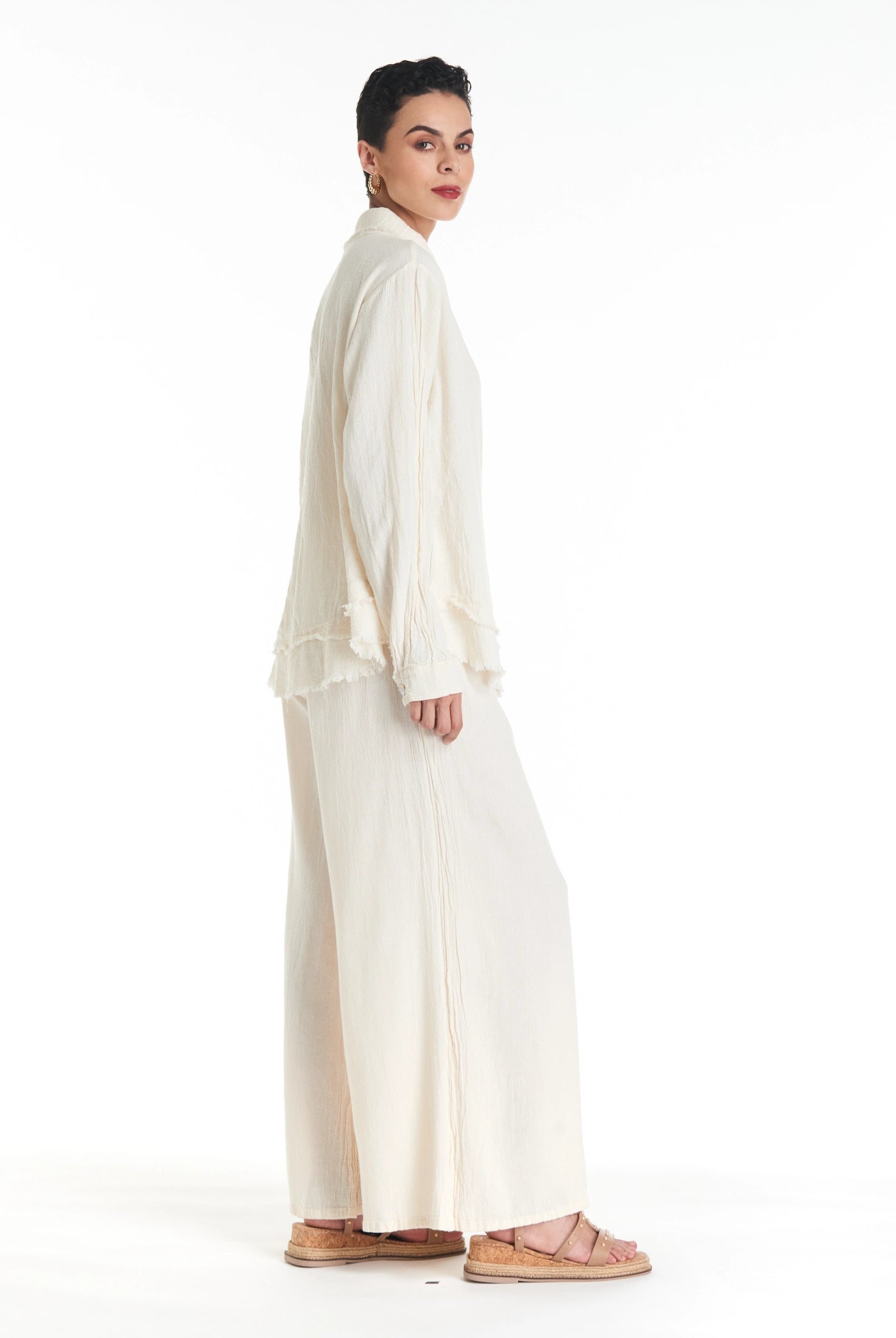 Urban Cotton Gauze Blouse-Oh My Gauze