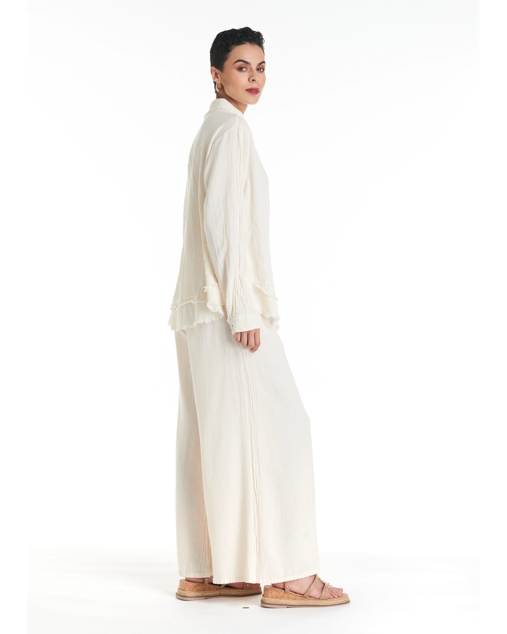 Urban Cotton Gauze Blouse-Oh My Gauze