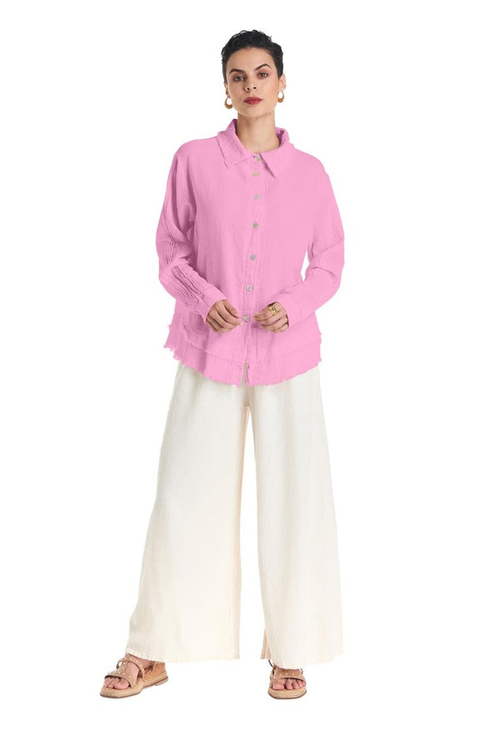 Urban Cotton Gauze Blouse-Oh My Gauze