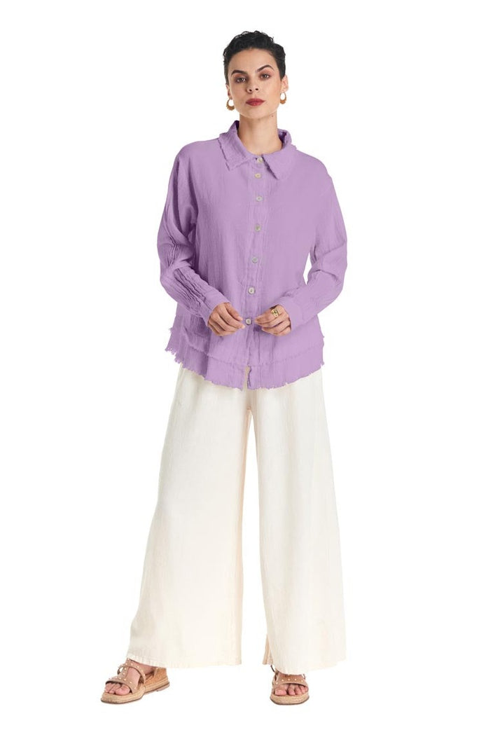 Urban Cotton Gauze Blouse-Oh My Gauze