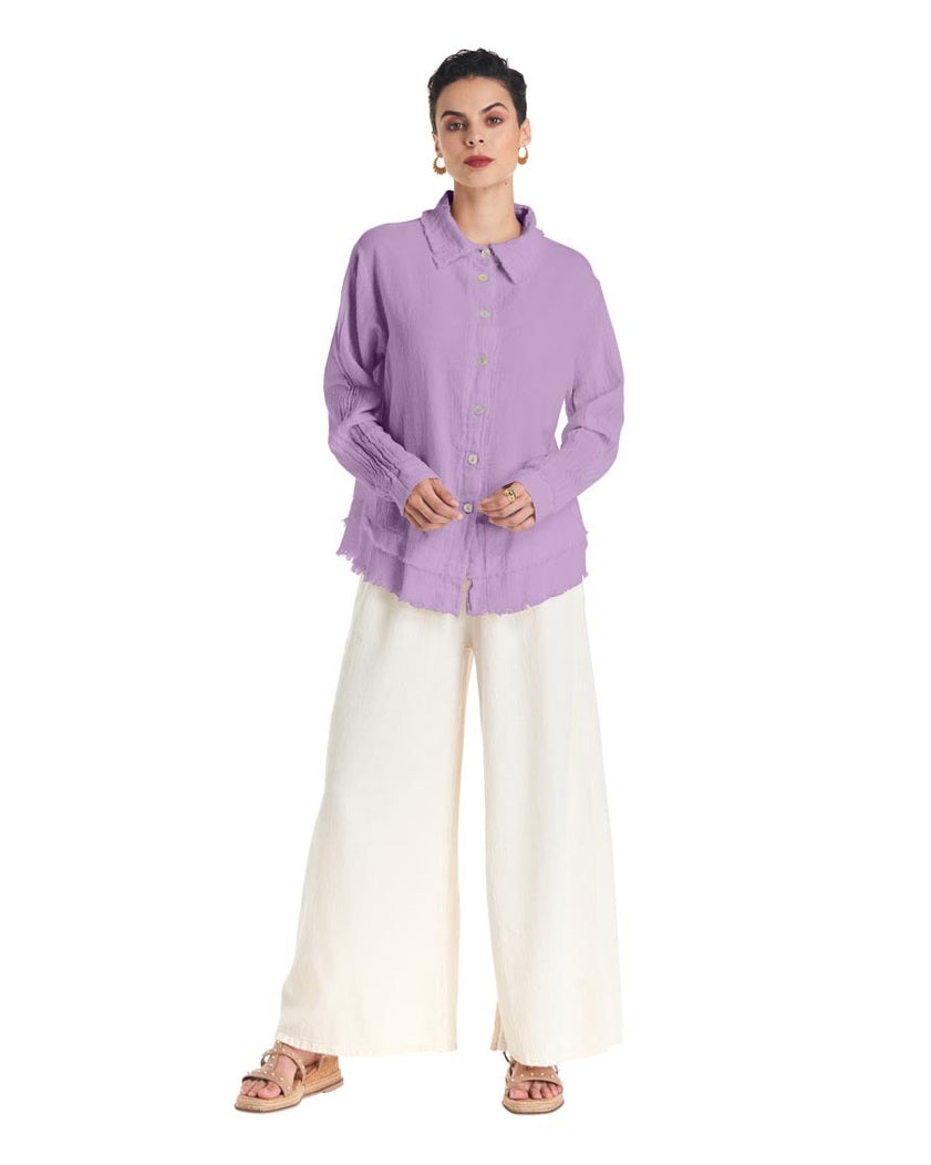 Urban Cotton Gauze Blouse-Oh My Gauze