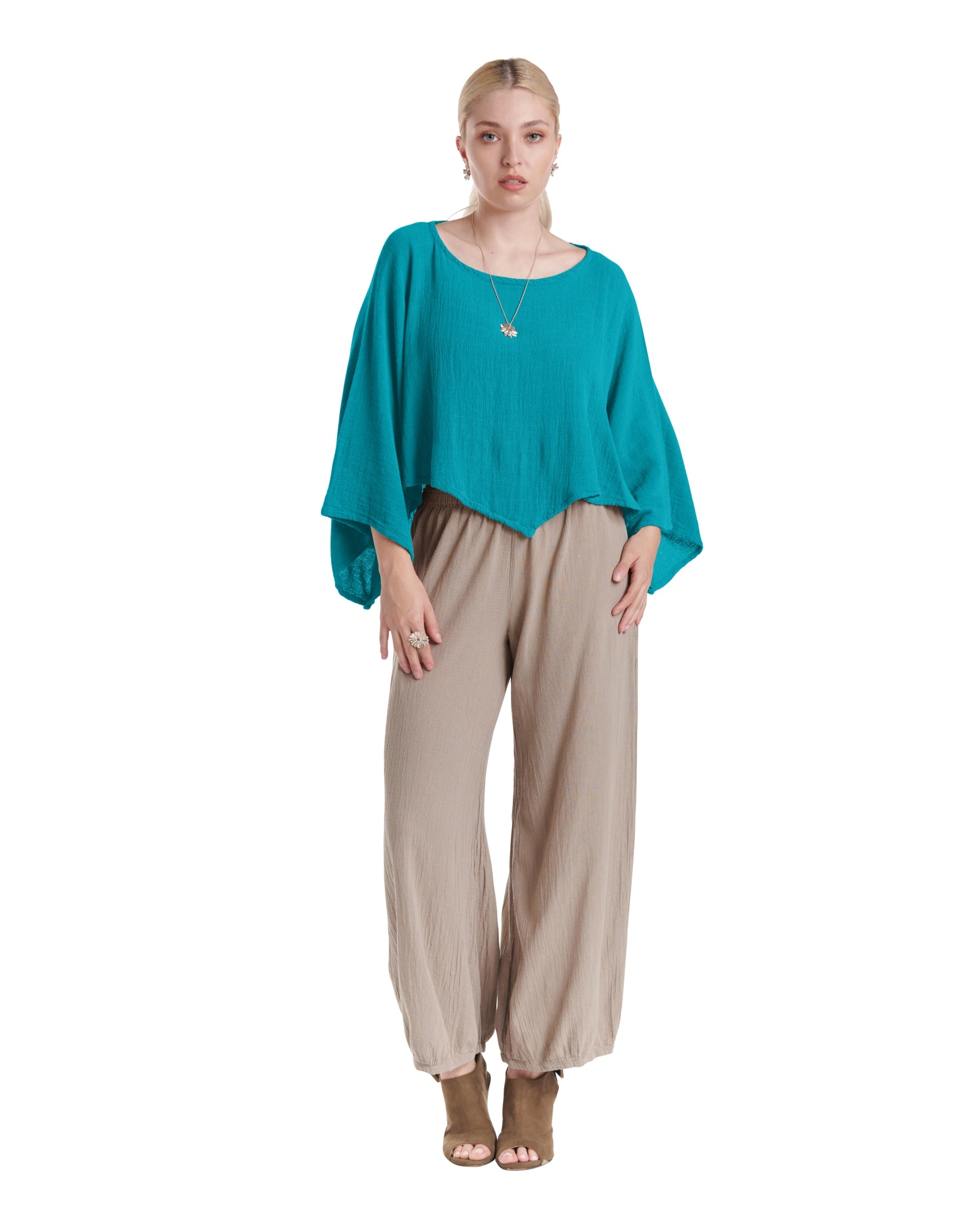 Vanna Cotton Gauze Blouse-Oh My Gauze