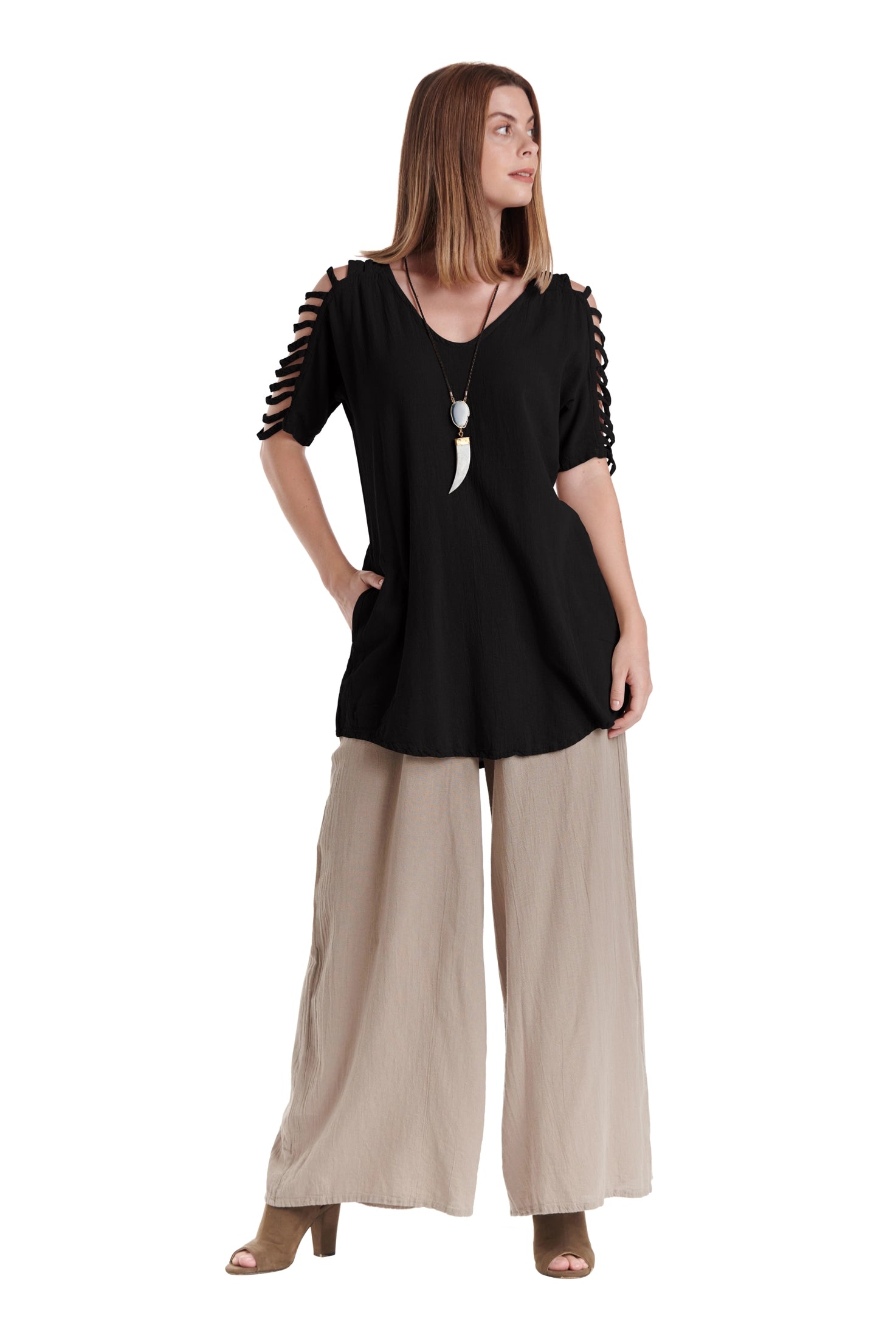 Waterfall Cotton Gauze Blouse – New Arrival-Oh My Gauze