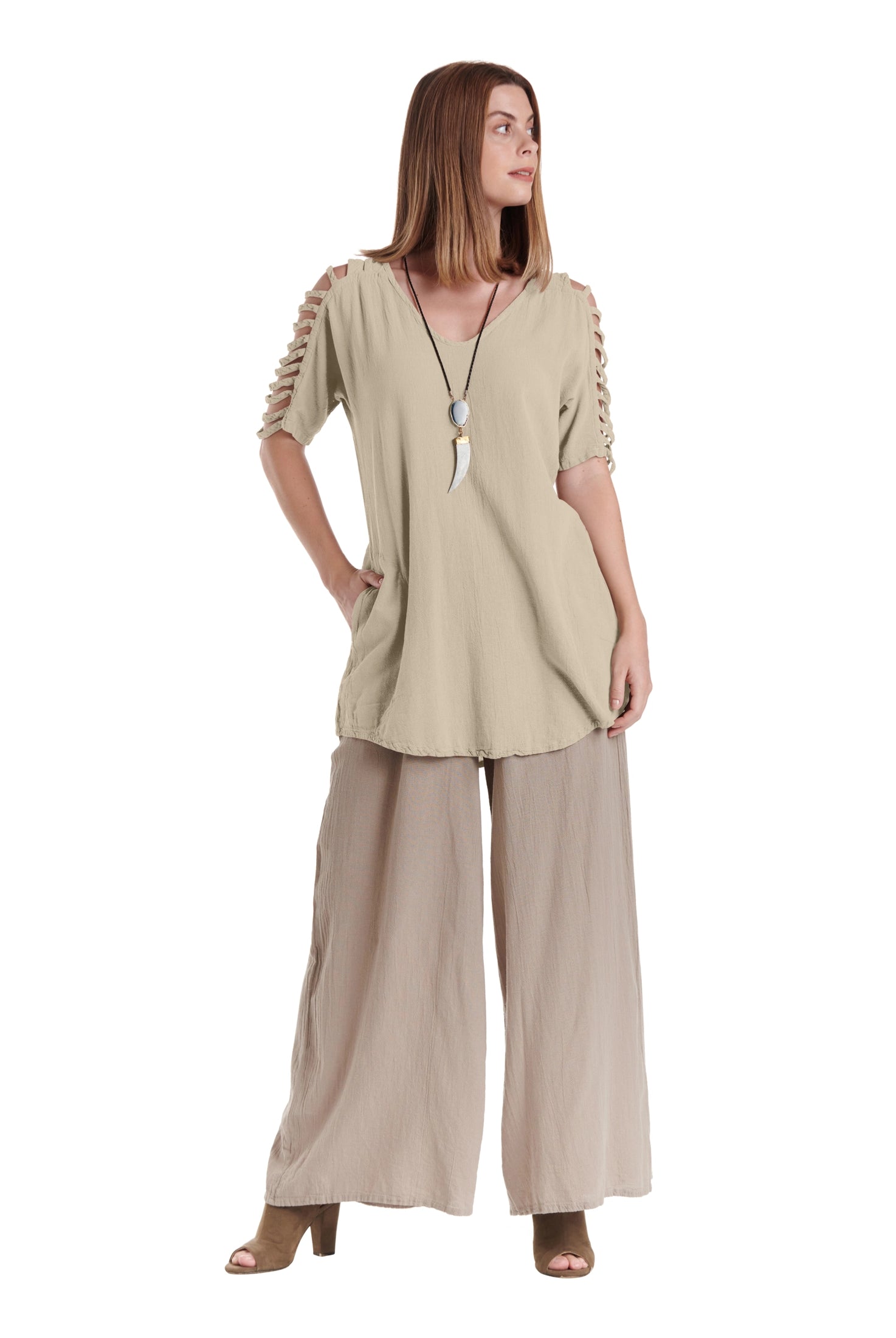 Waterfall Cotton Gauze Blouse – New Arrival-Oh My Gauze