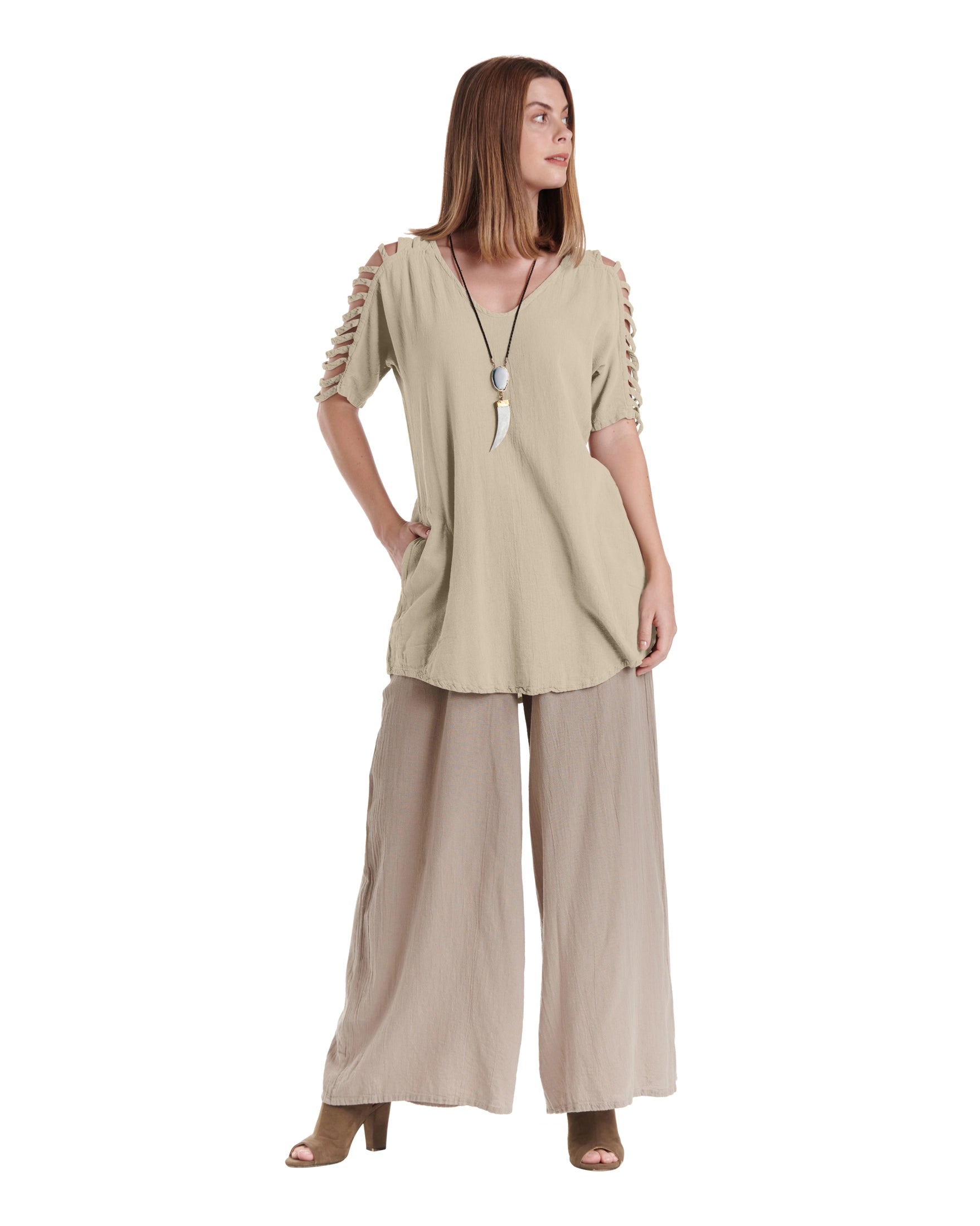 Waterfall Cotton Gauze Blouse – New Arrival-Oh My Gauze