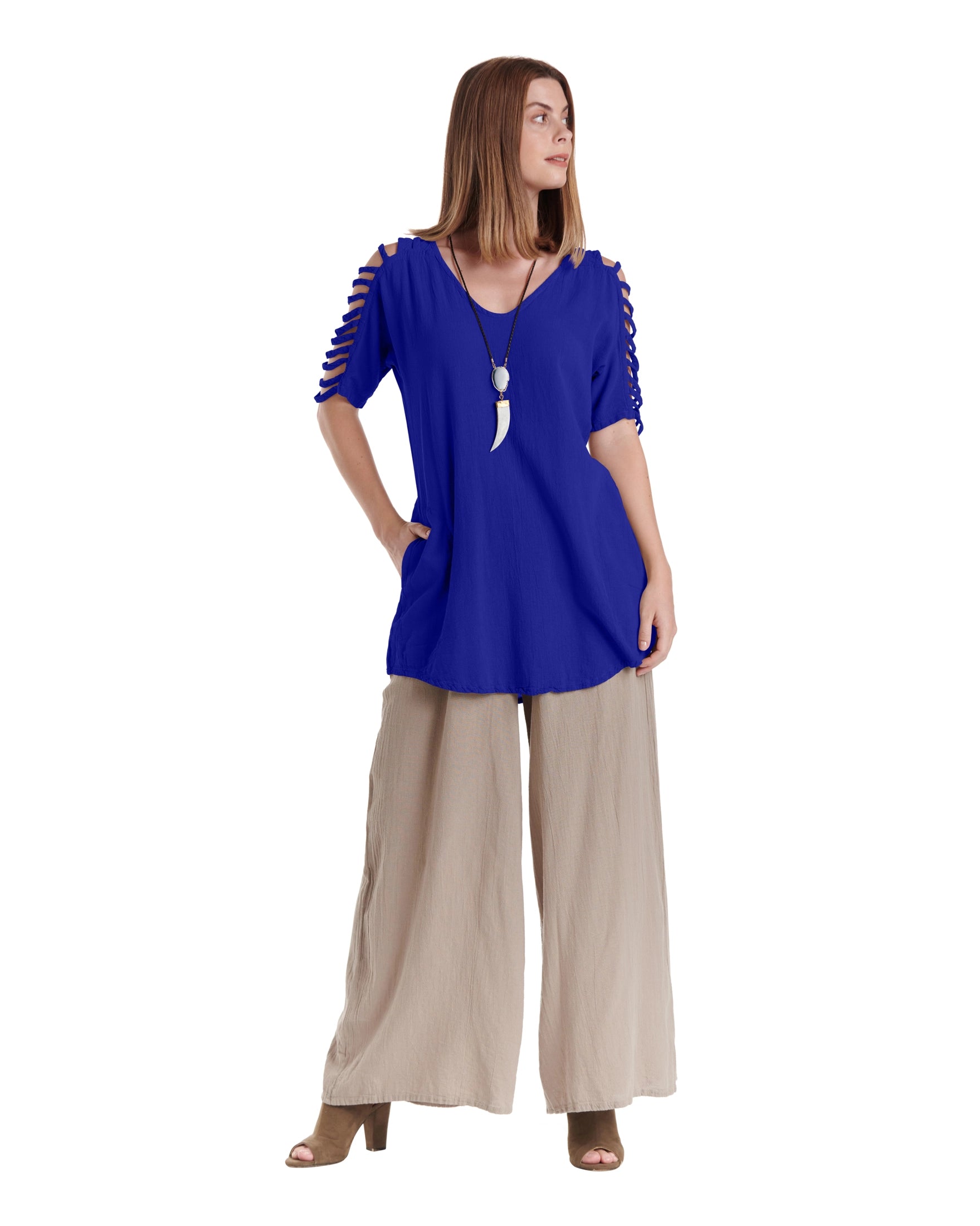Waterfall Cotton Gauze Blouse – New Arrival-Oh My Gauze