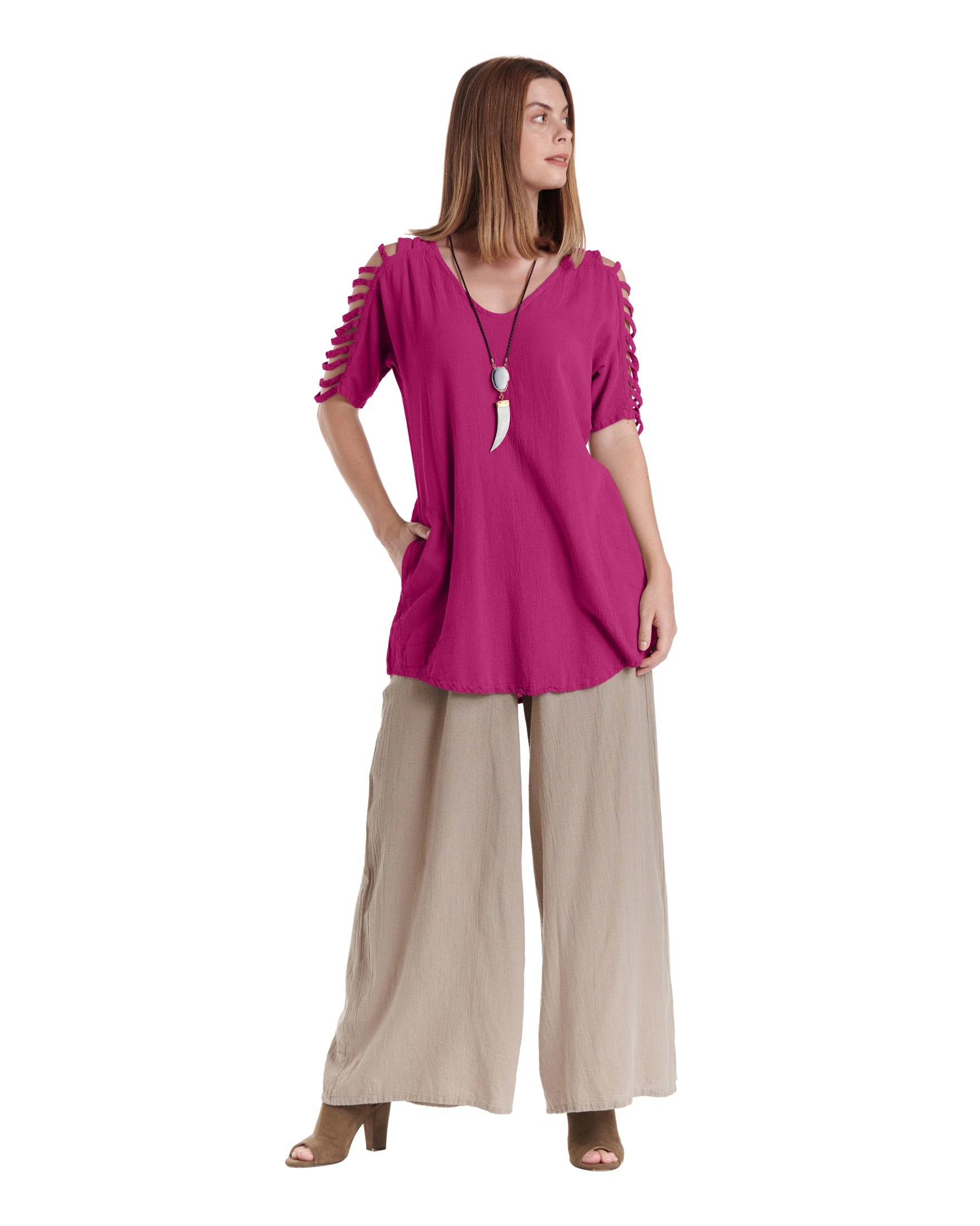 Waterfall Cotton Gauze Blouse – New Arrival-Oh My Gauze