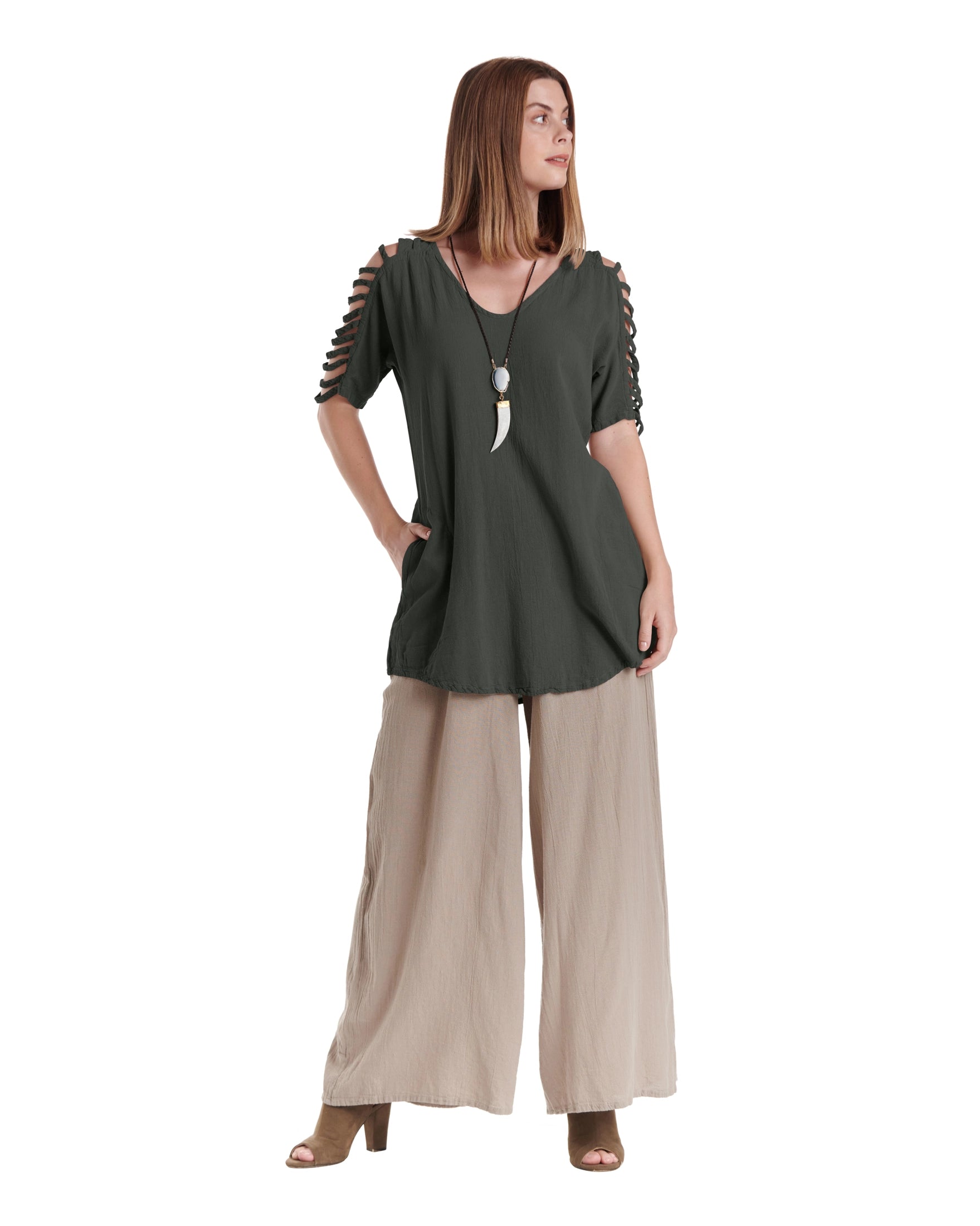 Waterfall Cotton Gauze Blouse – New Arrival-Oh My Gauze