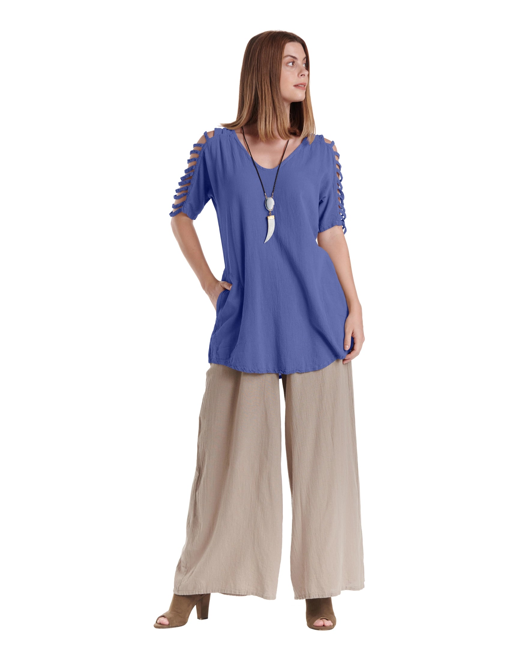 Waterfall Cotton Gauze Blouse – New Arrival-Oh My Gauze