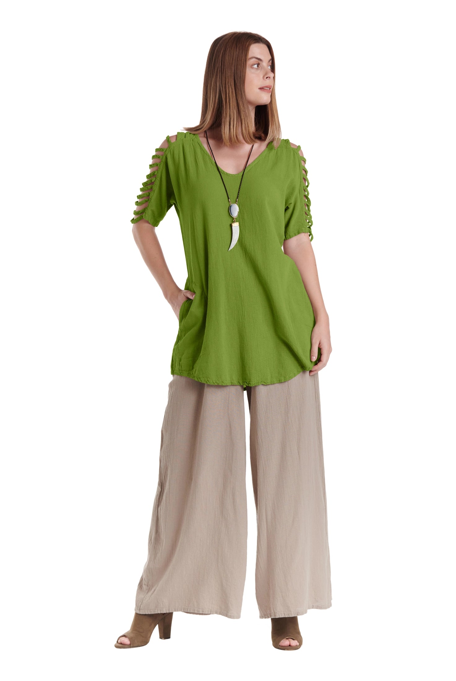 Waterfall Cotton Gauze Blouse – New Arrival-Oh My Gauze