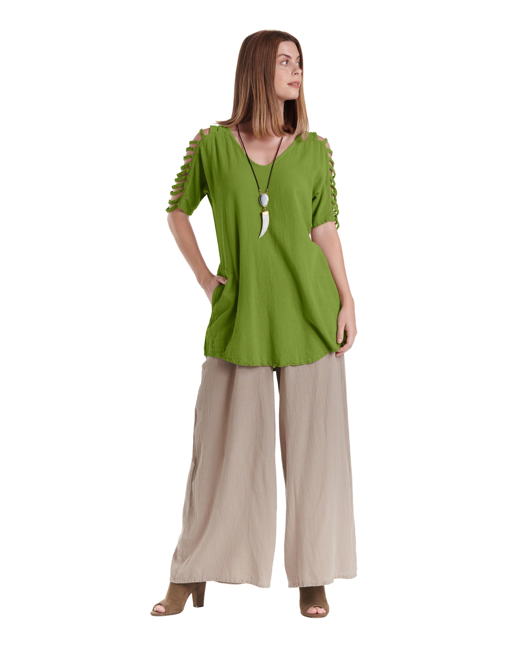 Waterfall Cotton Gauze Blouse – New Arrival-Oh My Gauze