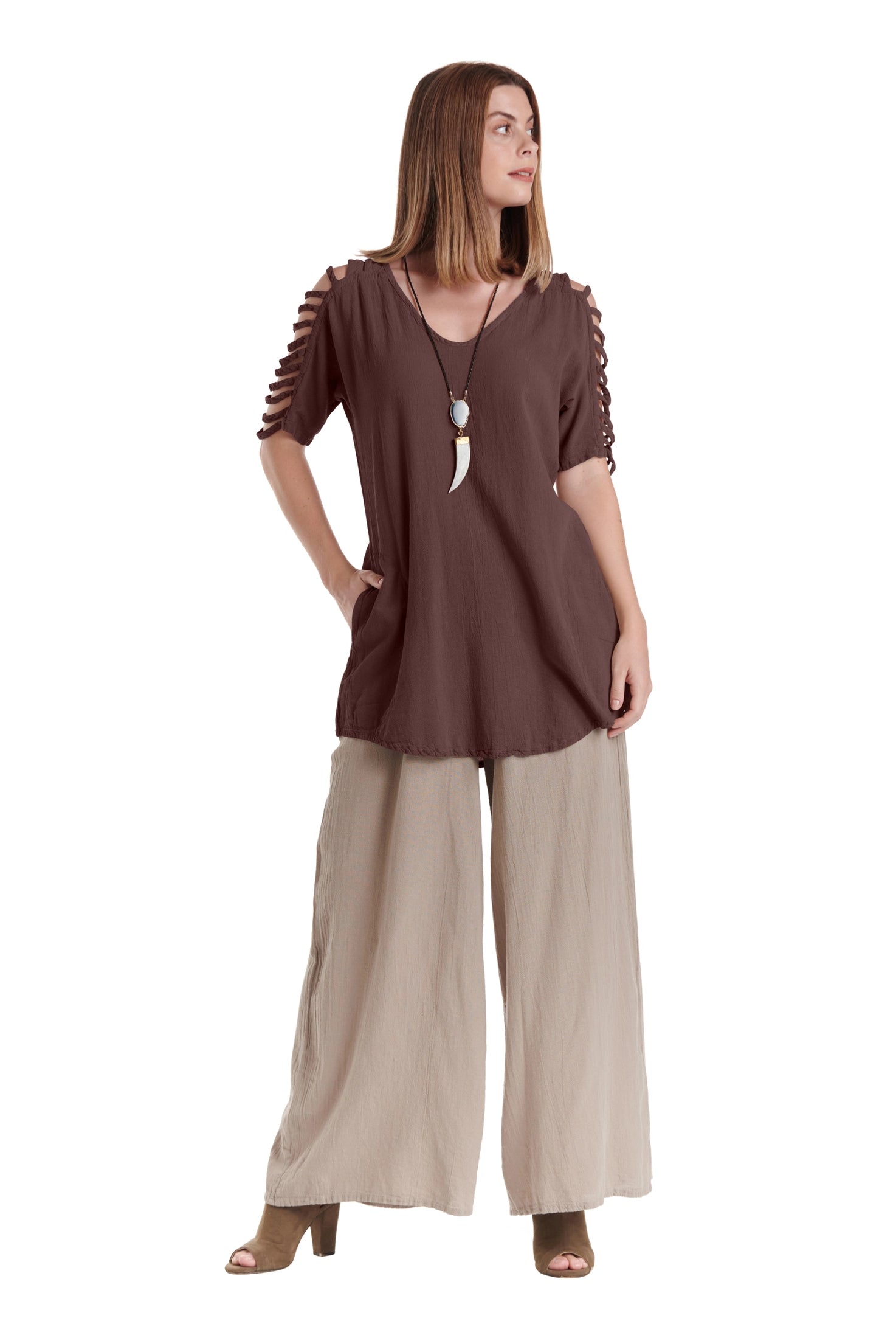 Waterfall Cotton Gauze Blouse – New Arrival-Oh My Gauze