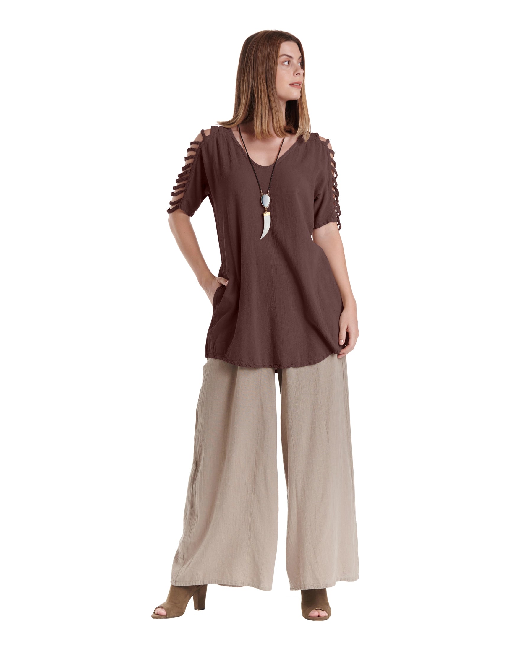 Waterfall Cotton Gauze Blouse – New Arrival-Oh My Gauze