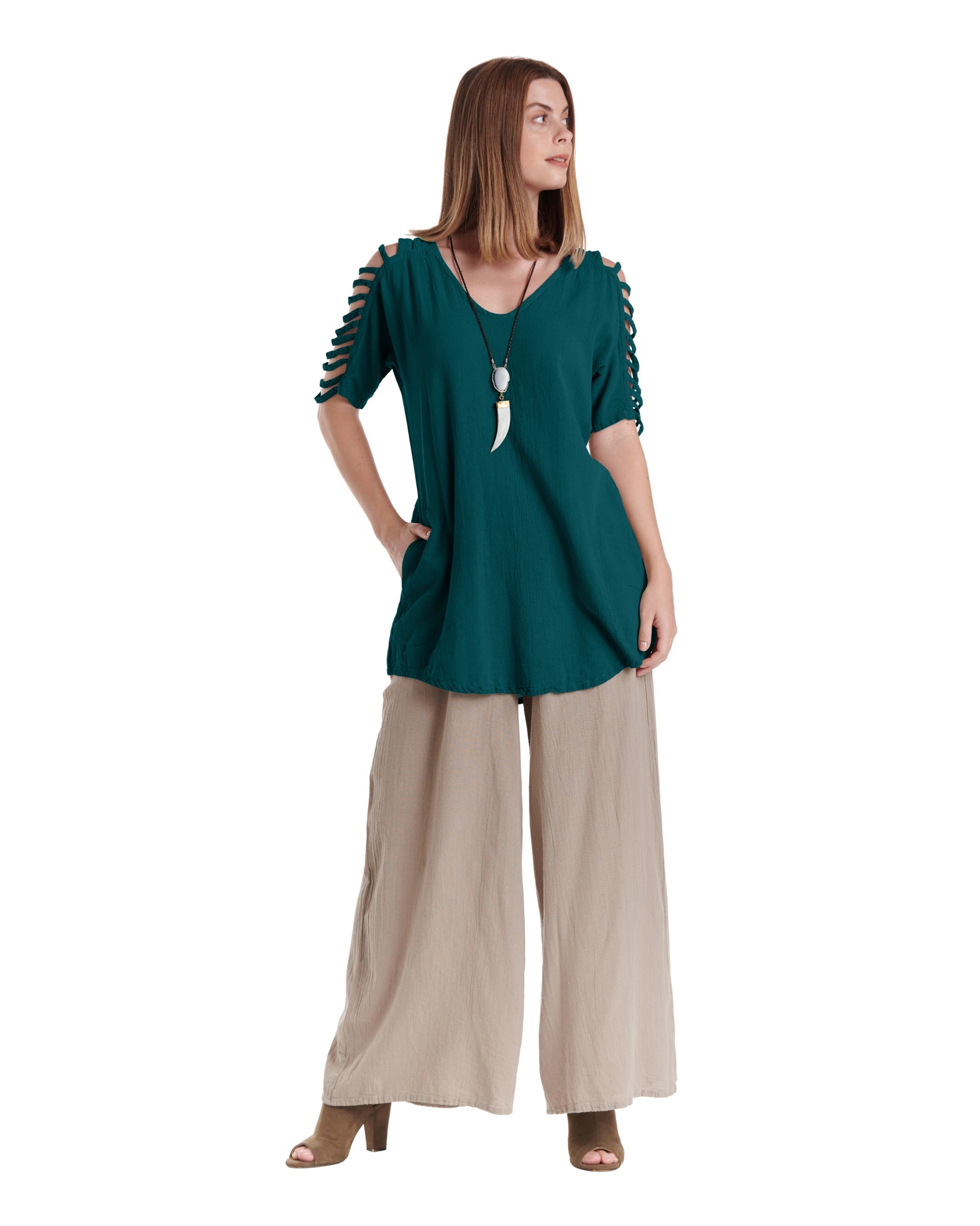 Waterfall Cotton Gauze Blouse – New Arrival-Oh My Gauze