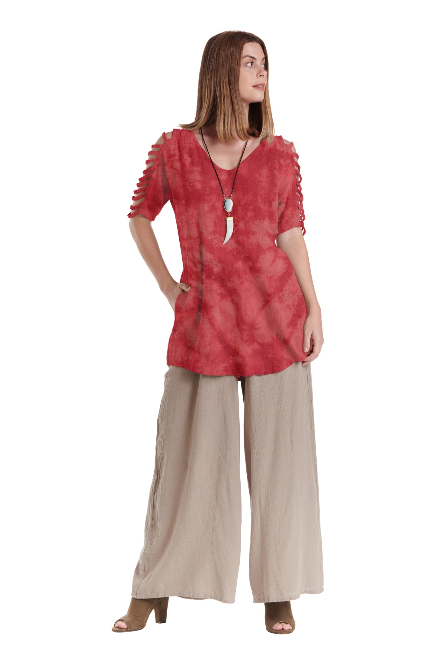 Waterfall Cotton Gauze Blouse – New Arrival-Oh My Gauze